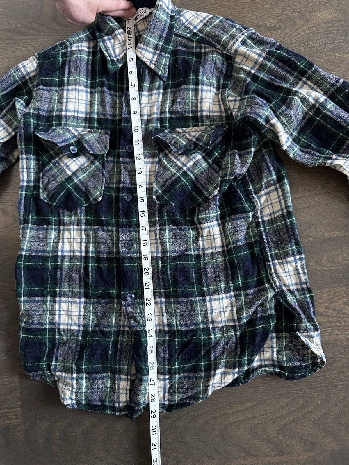 Vintage × Woolrich Woolen Mills Vintage Woolrich Flannel M Size US XL / EU 56 / 4 - 4 Thumbnail