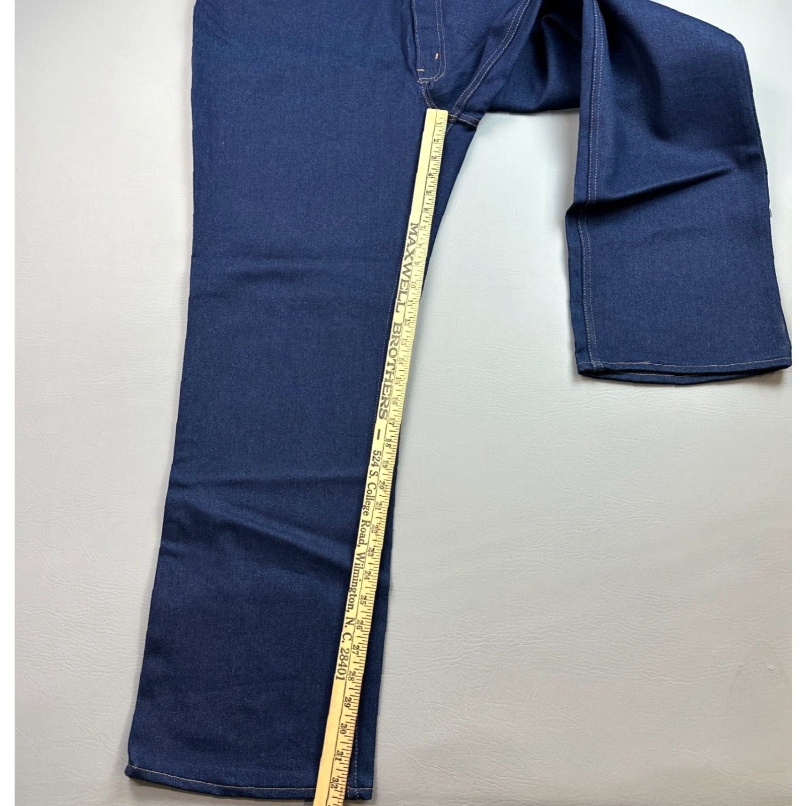 Levi's Vintage Levi's Jeans Mens 50x32 Dark Wash Skosh More Room Stretch USA 80s NOS Size US 34 / EU 50 - 3 Thumbnail