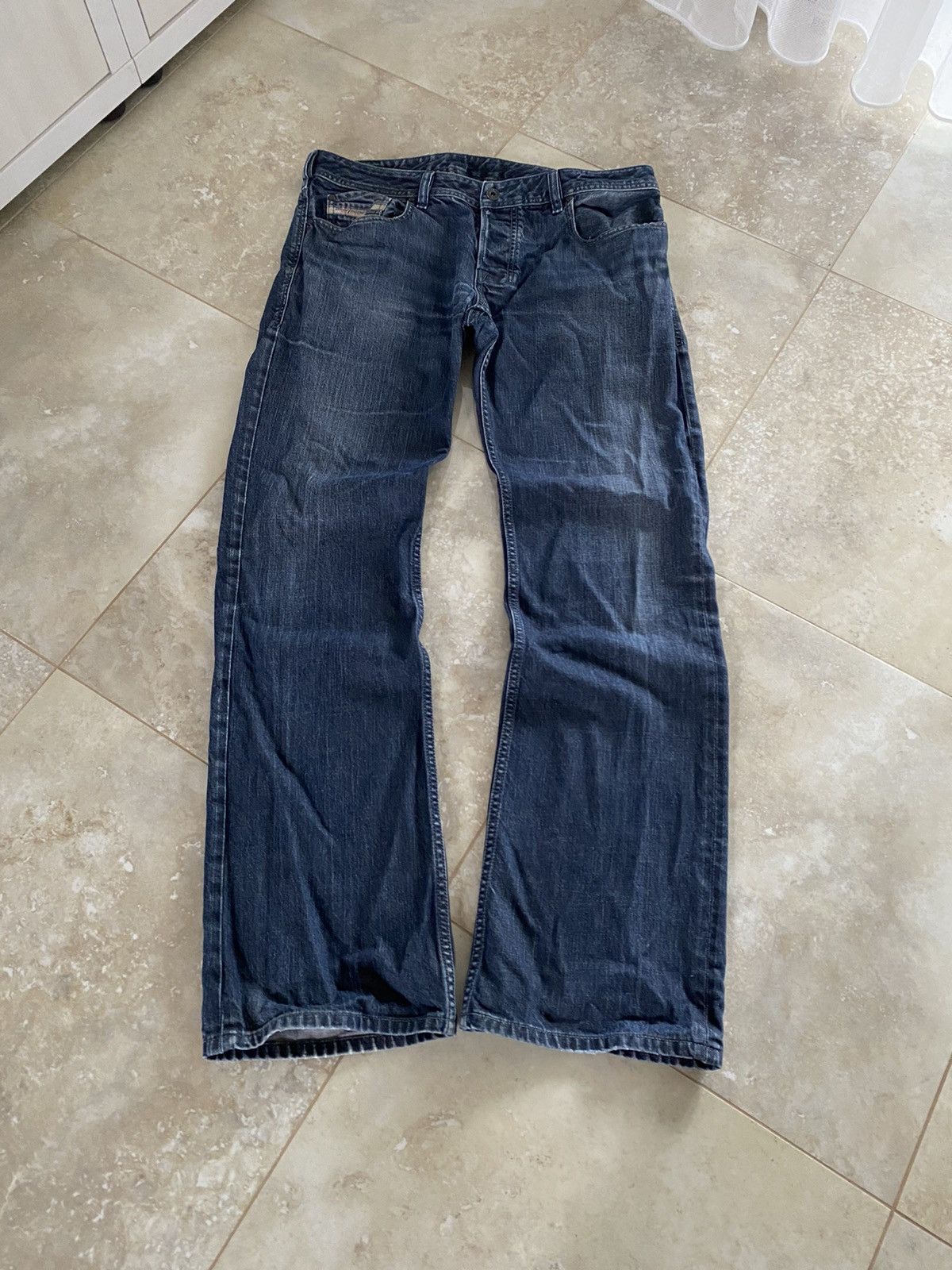 Diesel Diesel Faded Blue Jeans Straight Leg Vintage Denim Y2K Mini Size US 34 / EU 50 - 2 Thumbnail