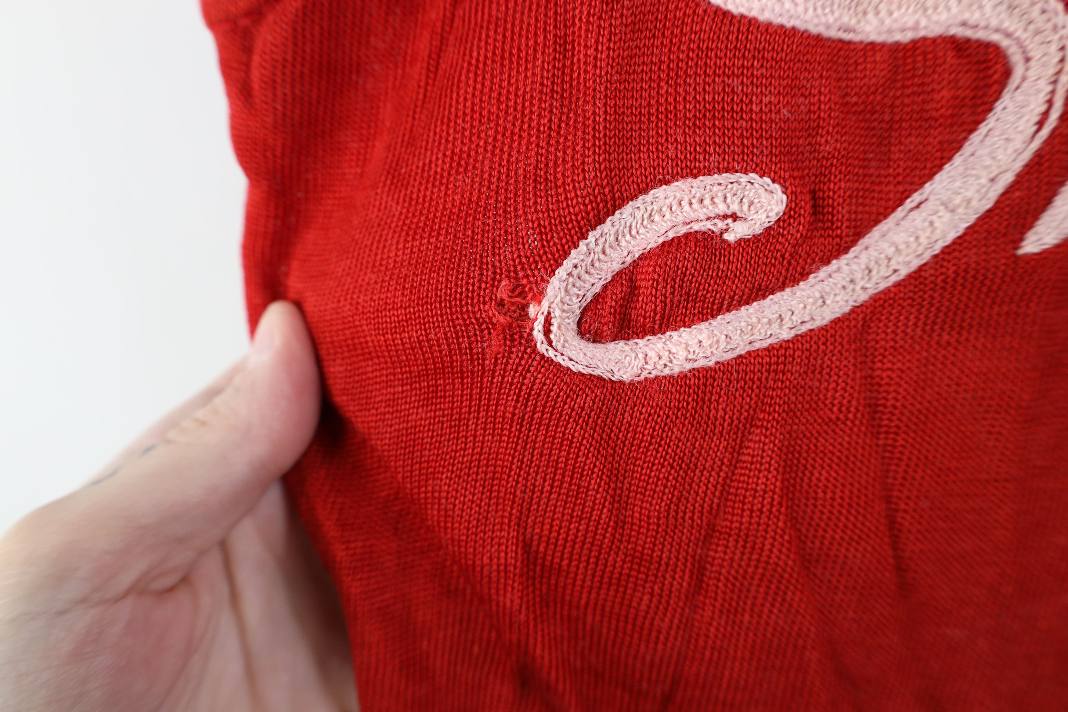 Vintage Vintage 40s 50s Chain Stitch Salem Basketball Jersey Red USA Size US XL / EU 56 / 4 - 5 Thumbnail