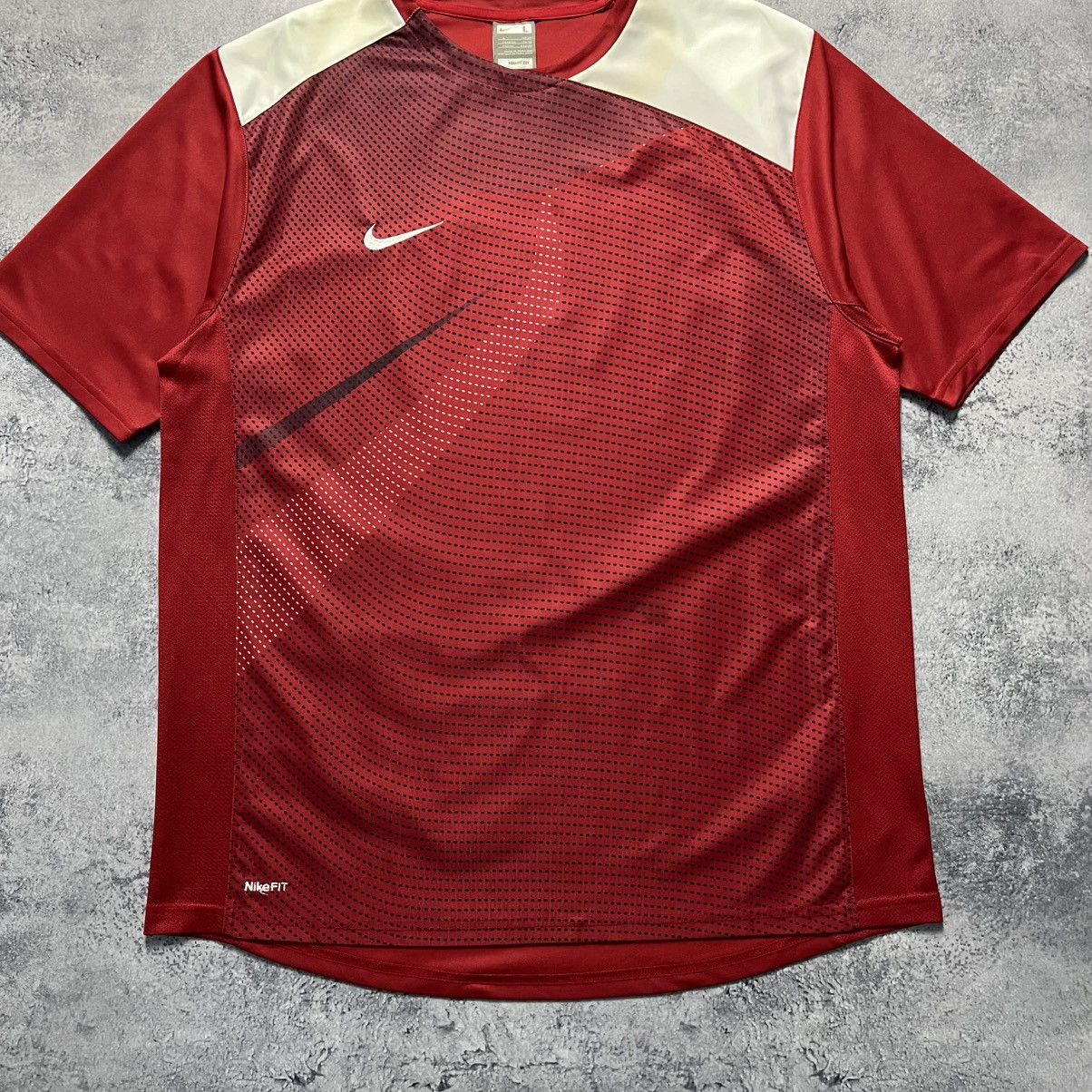 Nike Vintage Nike Fit Swoosh Tee Streetwear Sportswear Blokecore Size US L / EU 52-54 / 3 - 3 Thumbnail