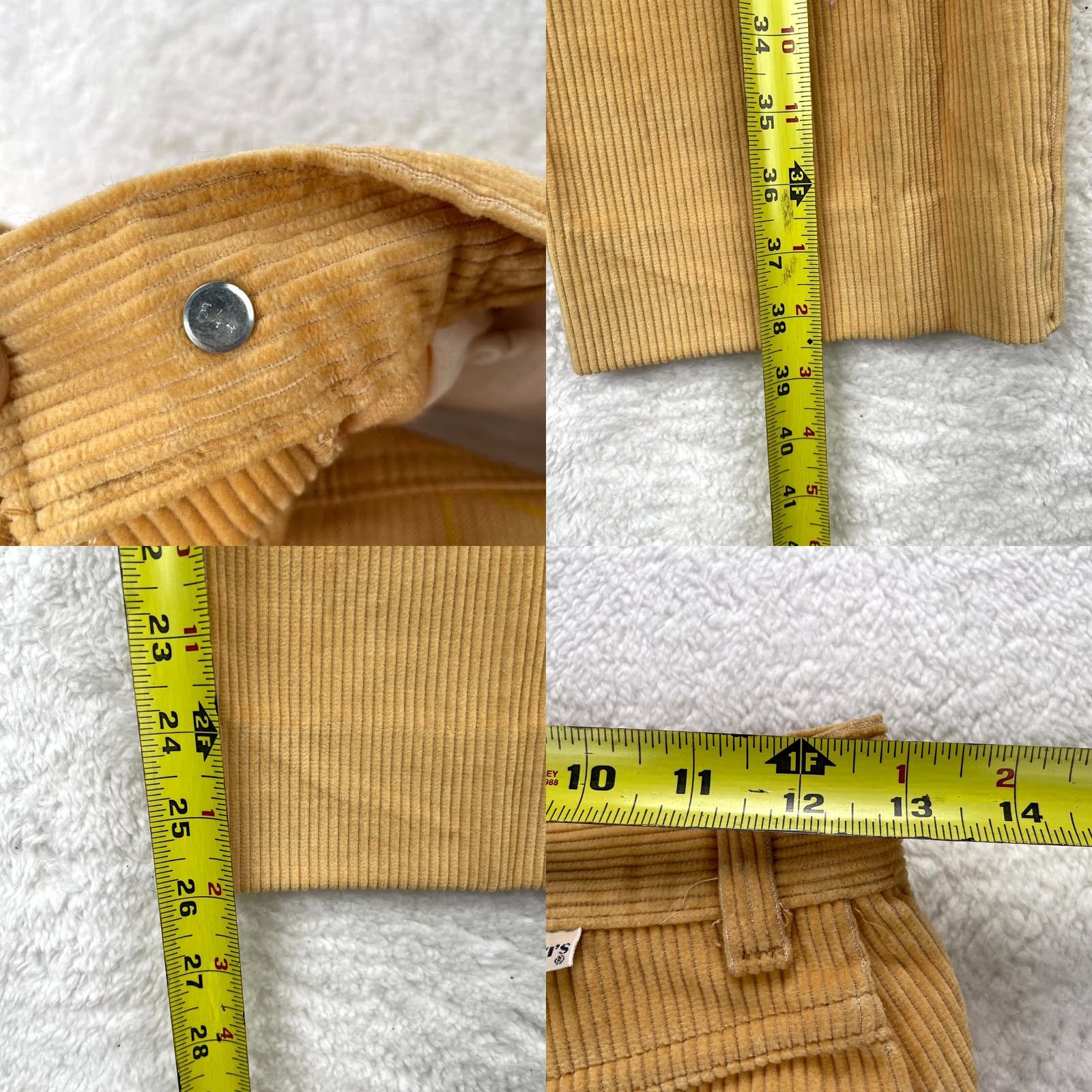 Levi's VINTAGE Levi's Corduroy Pants Womens 26x26 Gold 5 Pocket Straight Leg 90s 80s Size 26" / US 2 / IT 38 - 9 Thumbnail