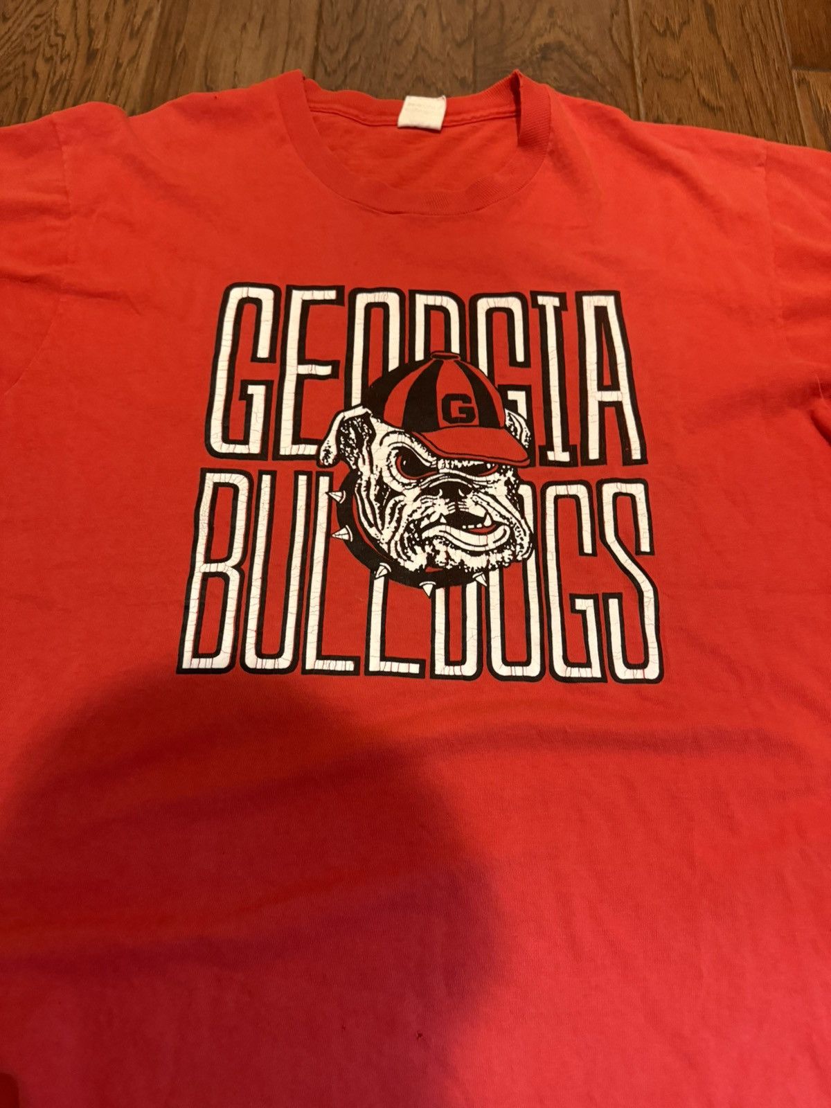 NCAA × Vintage Vintage UGA Single Stitch Tee Size US XL / EU 56 / 4 - 2 Thumbnail