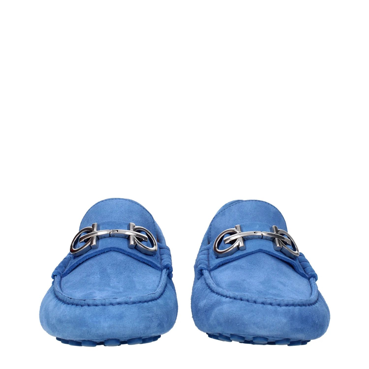 Salvatore Ferragamo o1s1rm0724 Suede Loafers in Blue Size US 7 / EU 40 - 3 Thumbnail
