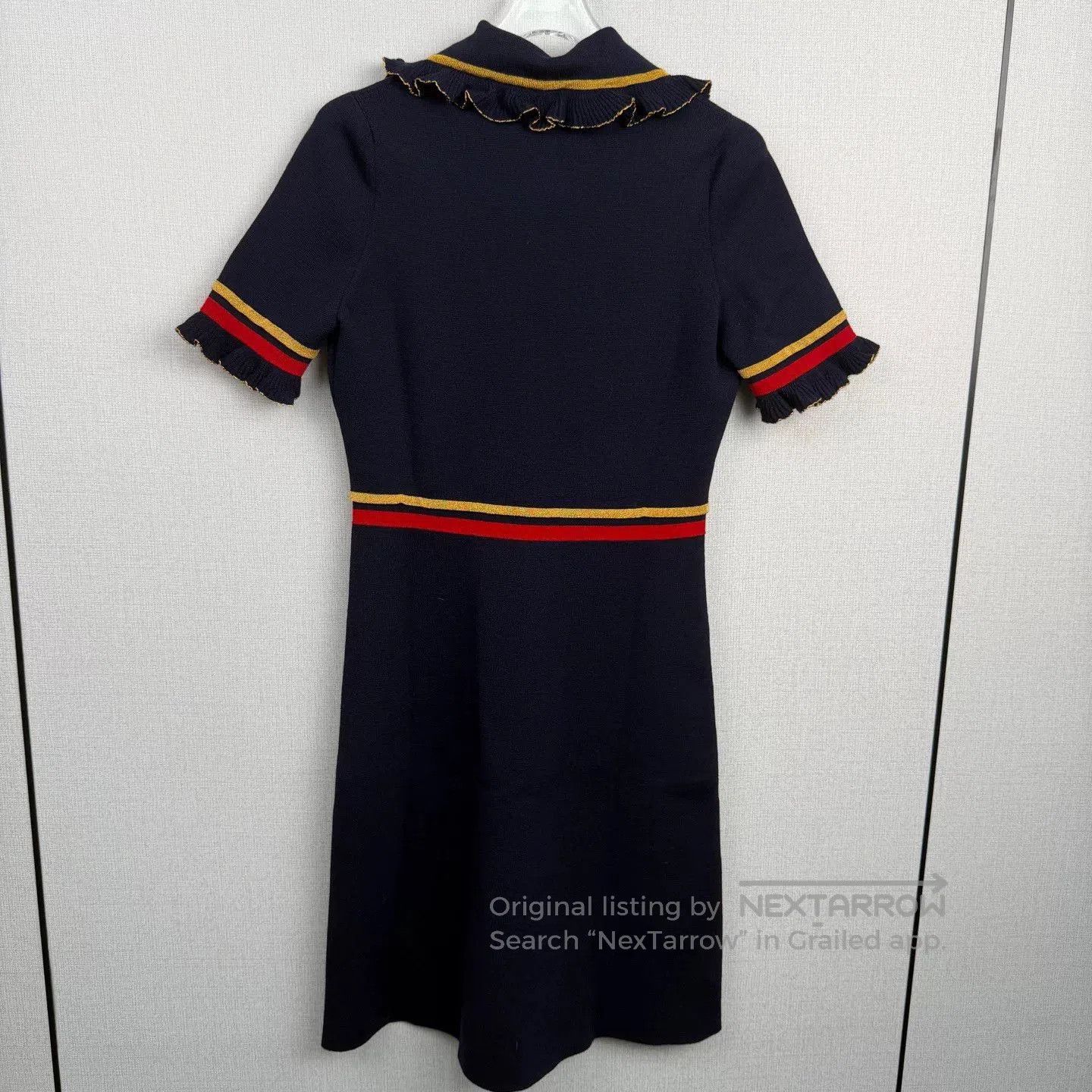 Gucci gucci ruffle pearl button knit dress. Size S / US 4 / IT 40 - 2 Thumbnail