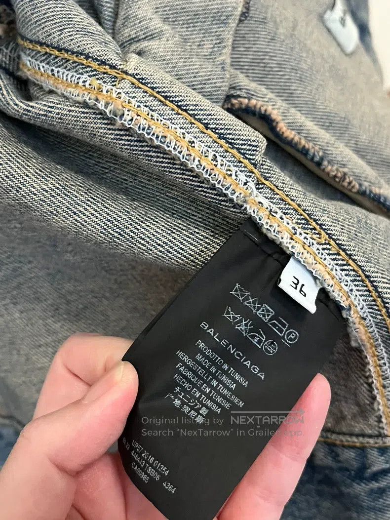 Balenciaga Balenciaga Denim Jacket Size XS / US 0-2 / IT 36-38 - 4 Thumbnail