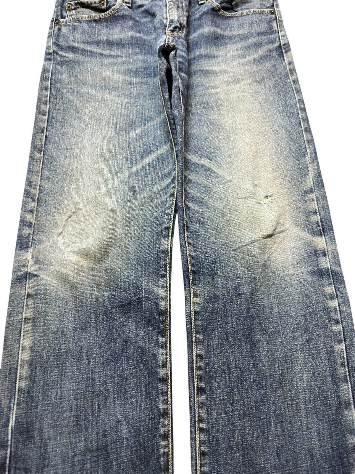 Uniqlo Vintage Uniqlo S-002 Regular Fit Straight Whiskers Denjm Size US 33 - 3 Thumbnail
