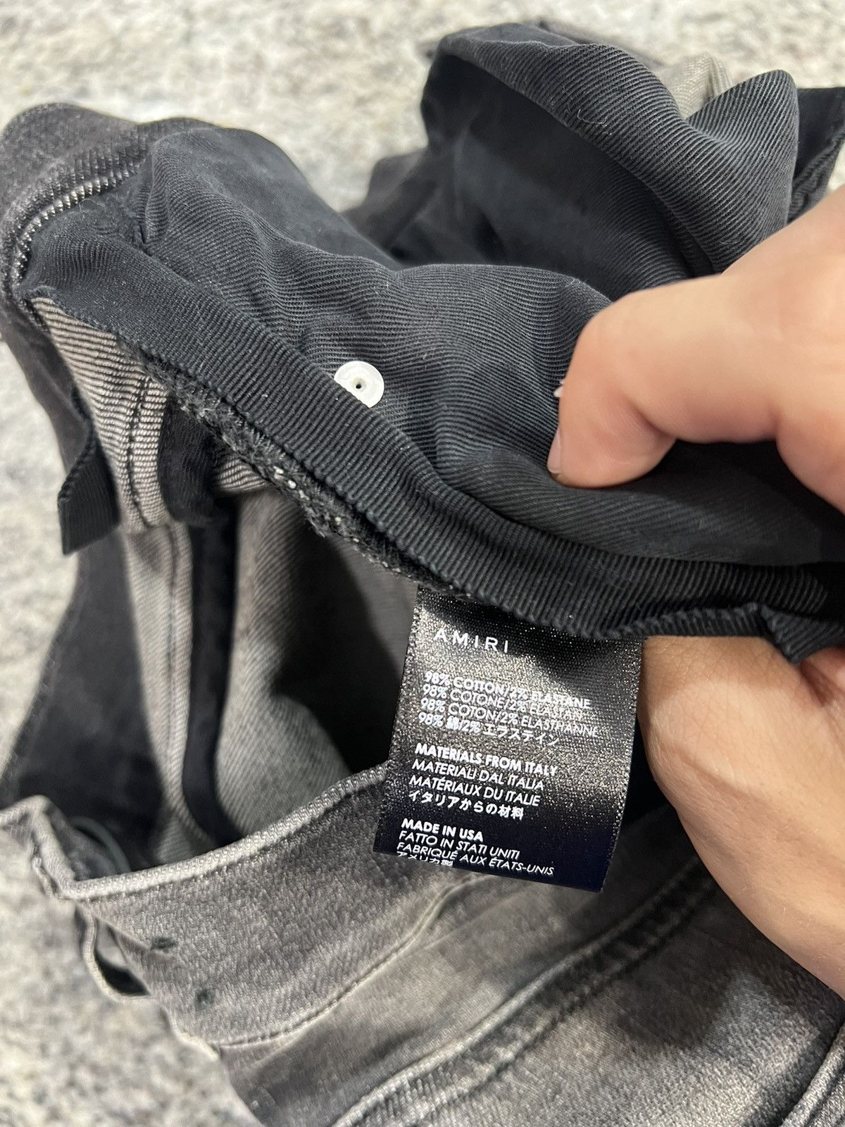 Amiri Amiri Jean Black Size US 33 - 6 Thumbnail