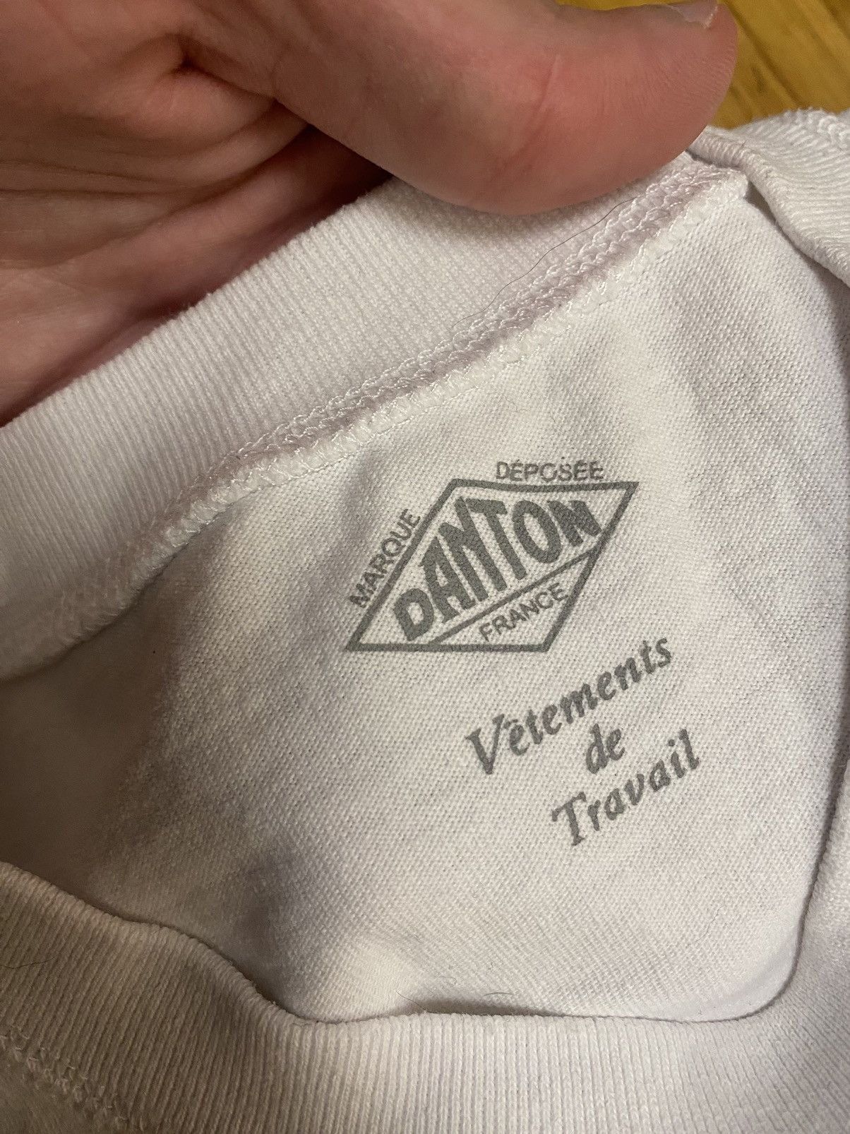 Danton Danton Vetements de Travail- white Sweatshirt Crewneck Size US S / EU 44-46 / 1 - 6 Thumbnail