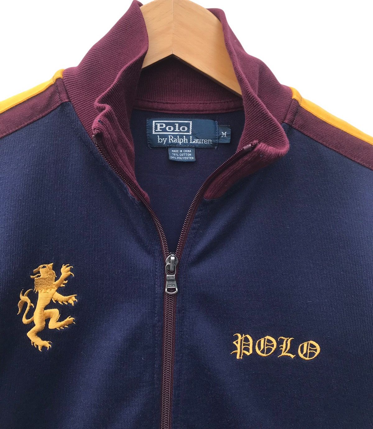 Polo Ralph Lauren Vintage Polo Ralph Lauren 3 Tones Zipper Sweater Size US M / EU 48-50 / 2 - 2 Thumbnail