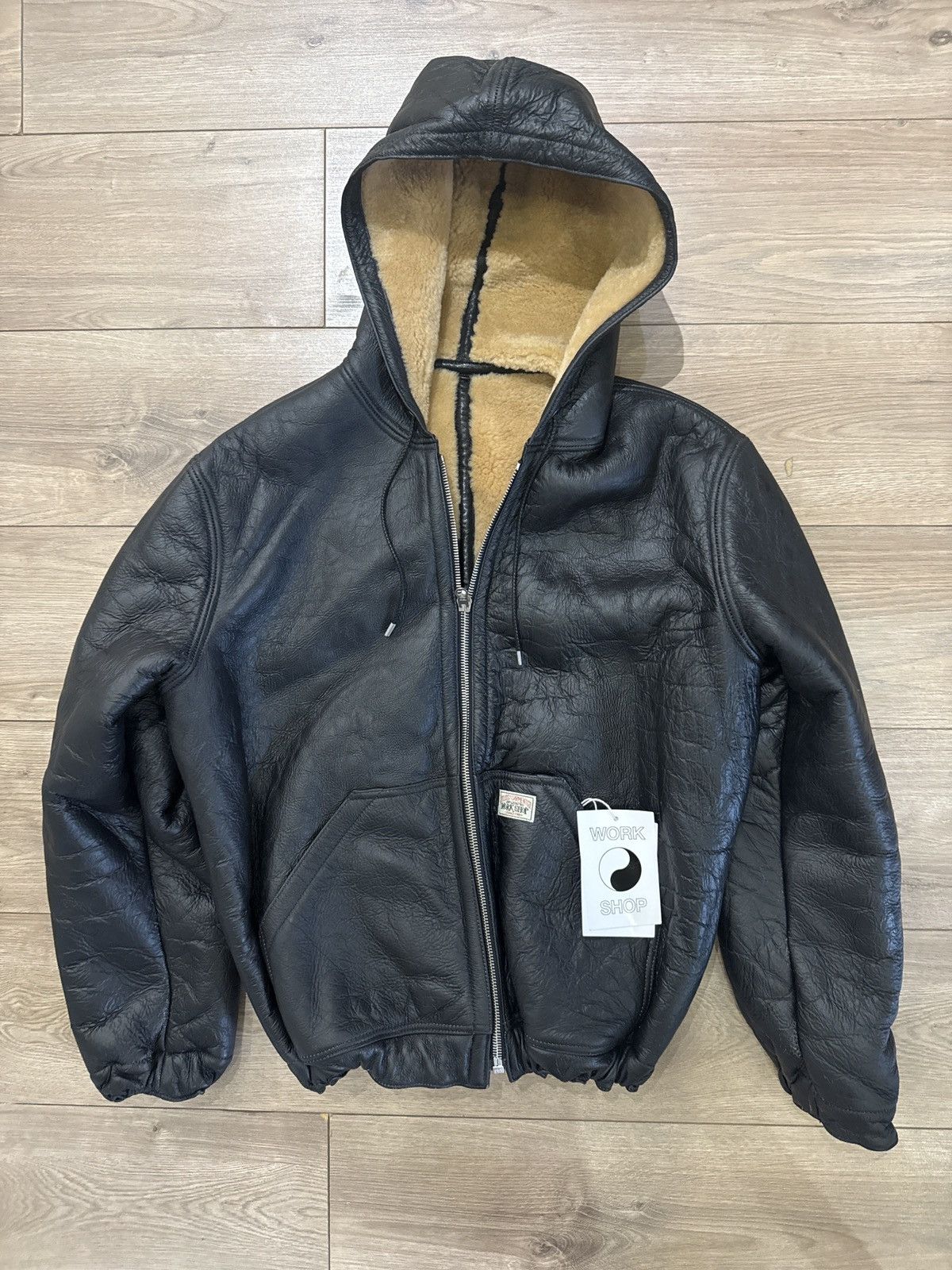 Our Legacy × Stussy Our legacy workshop x Stussy black leather