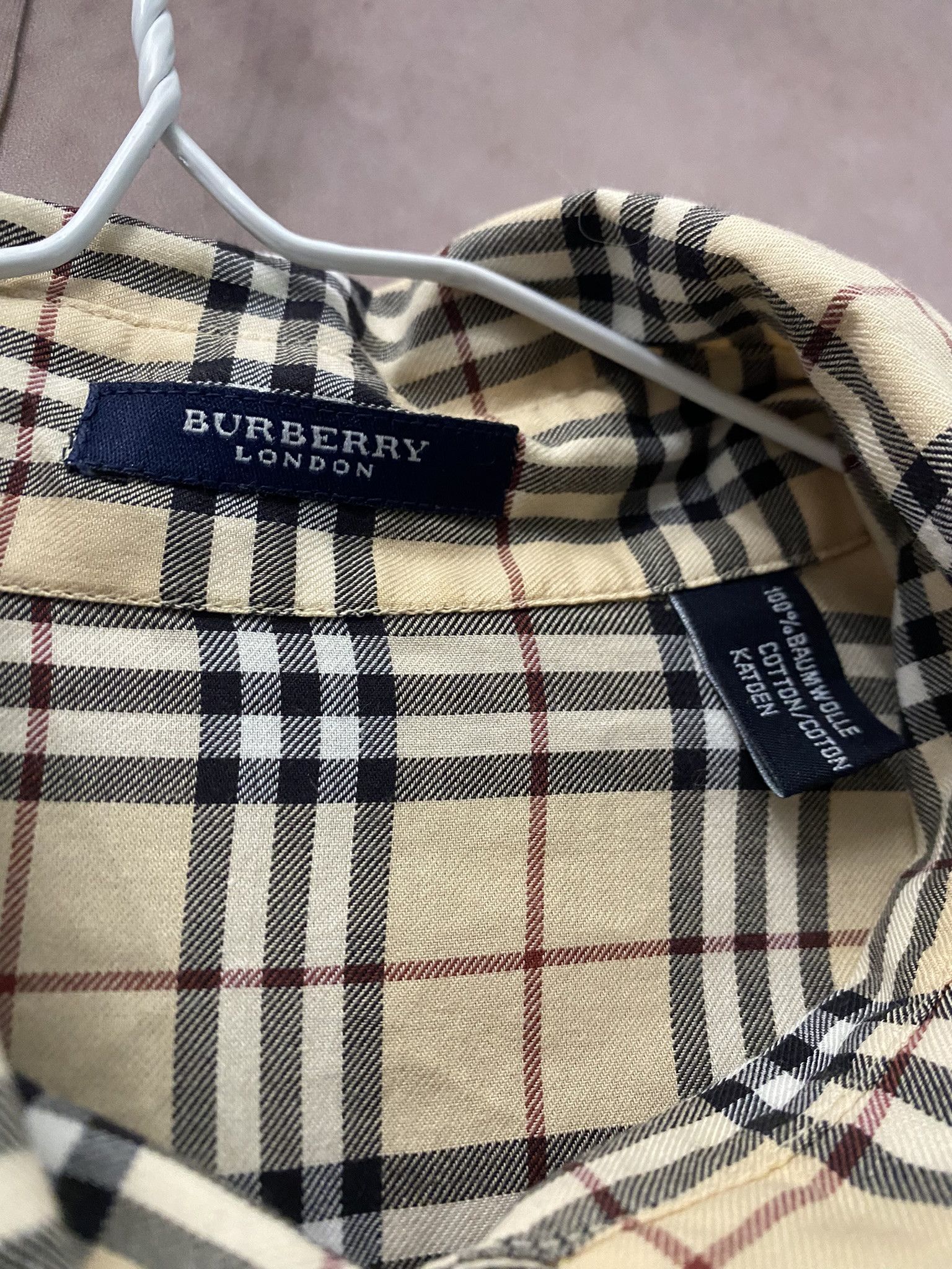 Burberry × Designer Burberry Shirt Nova Check Luxury Very Rare Size M / US 6-8 / IT 42-44 - 2 Thumbnail