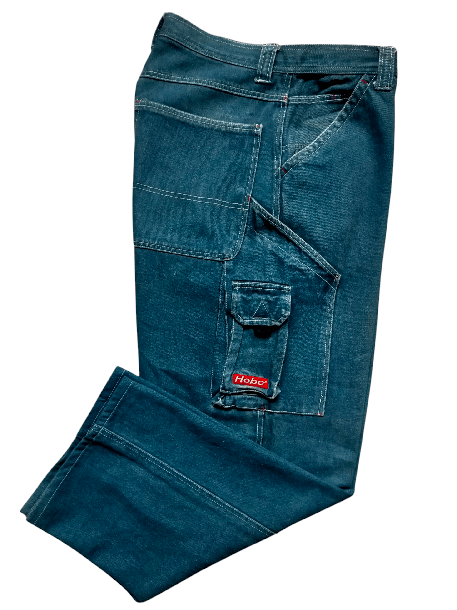 Hobo Hobo Carpenter embroidered Baggy Cargo Hip hop Jeans Size US 32 / EU 48 - 1 Thumbnail