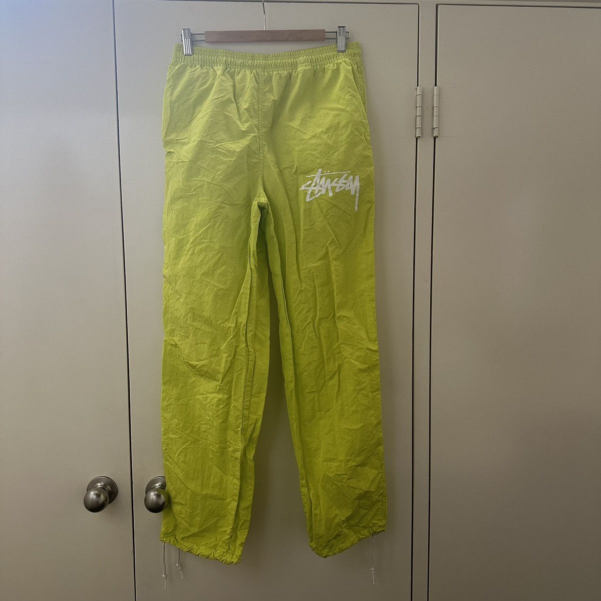 Nike Stussy Nike X Stussy Neon Green Beach Pants Grailed