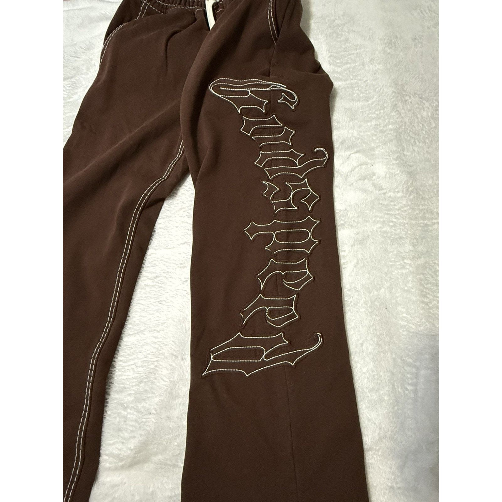 Godspeed GODSPEED OG LOGO SWEATPANTS STITCHED MOCHA Size XS Size US 27 - 1 Thumbnail