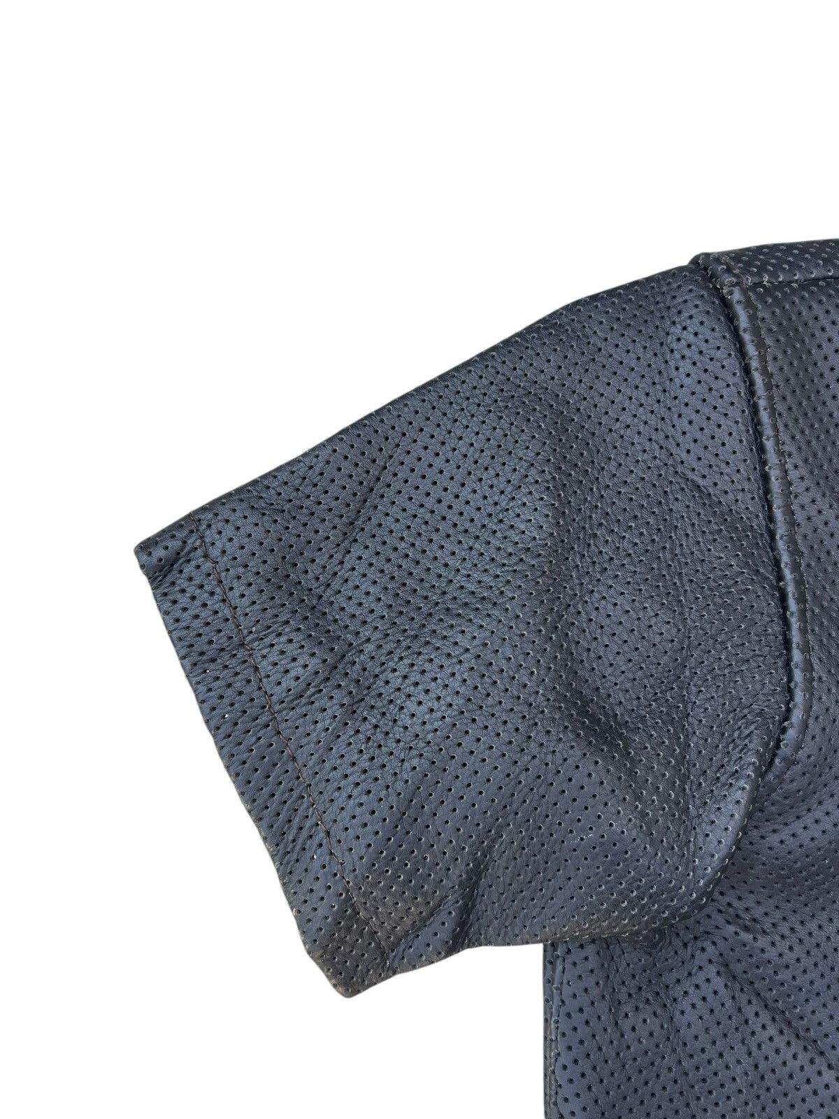 Leather Vintage Bikers Corin Motors Japan Patina Mesh Leather Shirt Size US S / EU 44-46 / 1 - 5 Thumbnail
