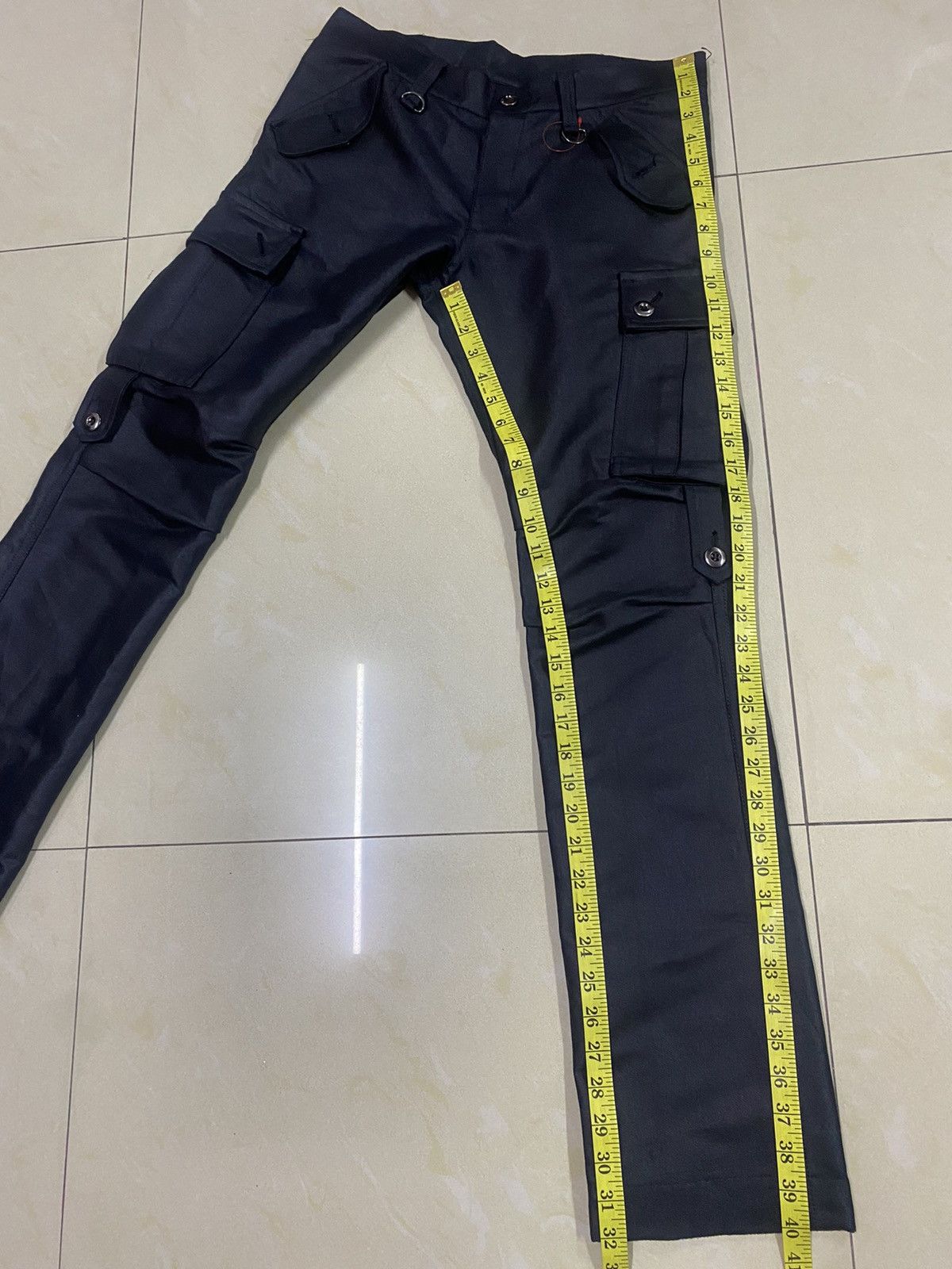 If Six Was Nine × Japanese Brand × Yasuyuki Ishii Japanese Brand Ichi Miri Waxed Cargo Pants Size US 31 - 13 Thumbnail