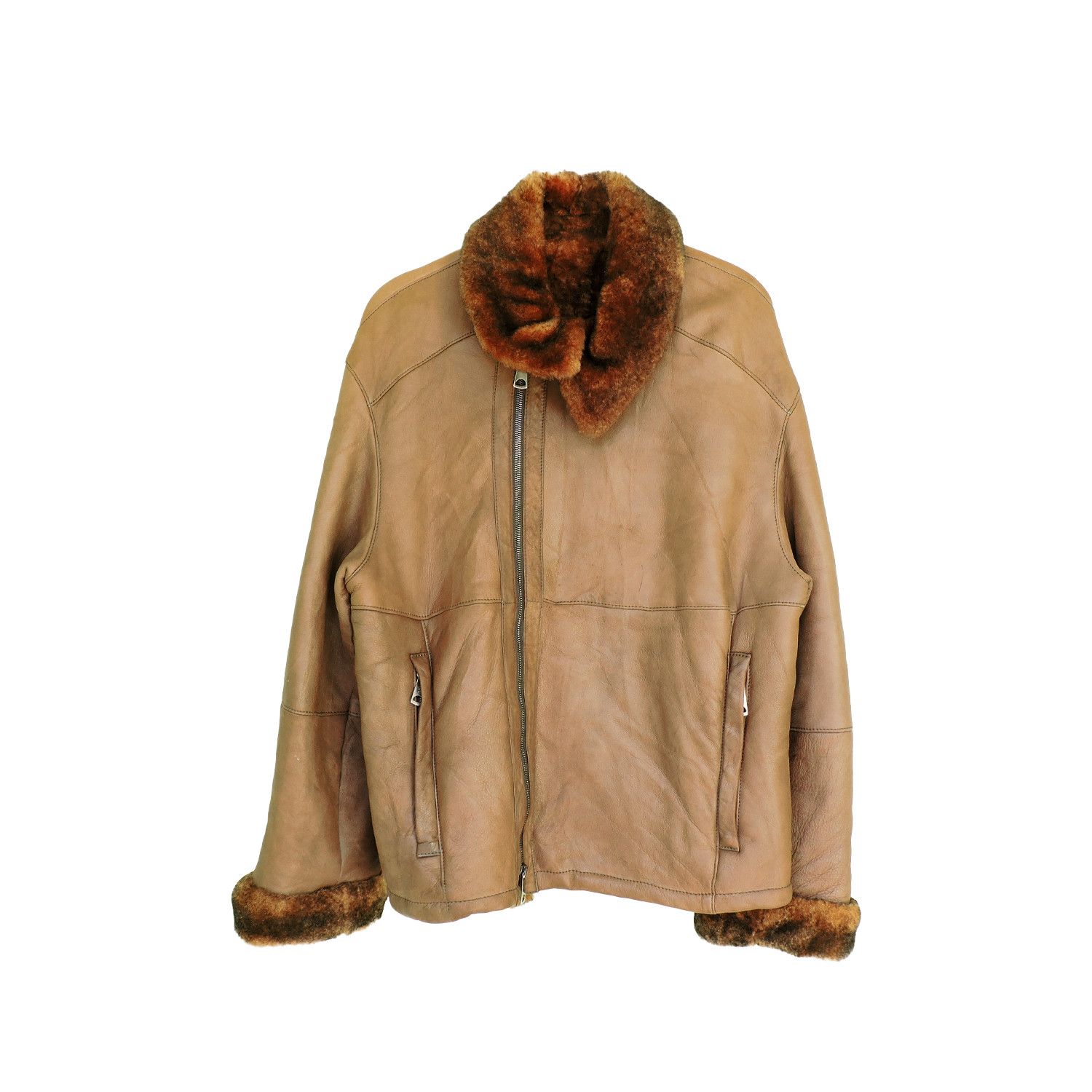 Giorgio Armani Giorgio Armani Shearling Leather Jacket Size US M / EU 48-50 / 2 - 1 Thumbnail