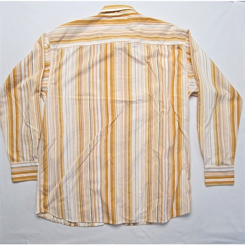 Rocawear Rocawear Stripe Shirt Gold Long Sleeve Button Down XL Y2K Size US XL / EU 56 / 4 - 7 Thumbnail