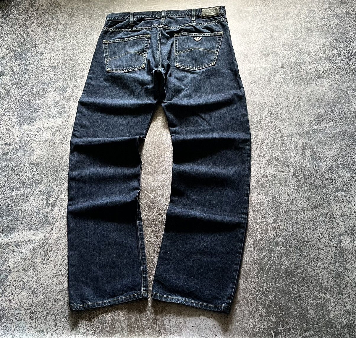 Giorgio Armani Armani small metal logo Baggy Y2K streetwear denim jeans Size US 36 / EU 52 - 3 Thumbnail