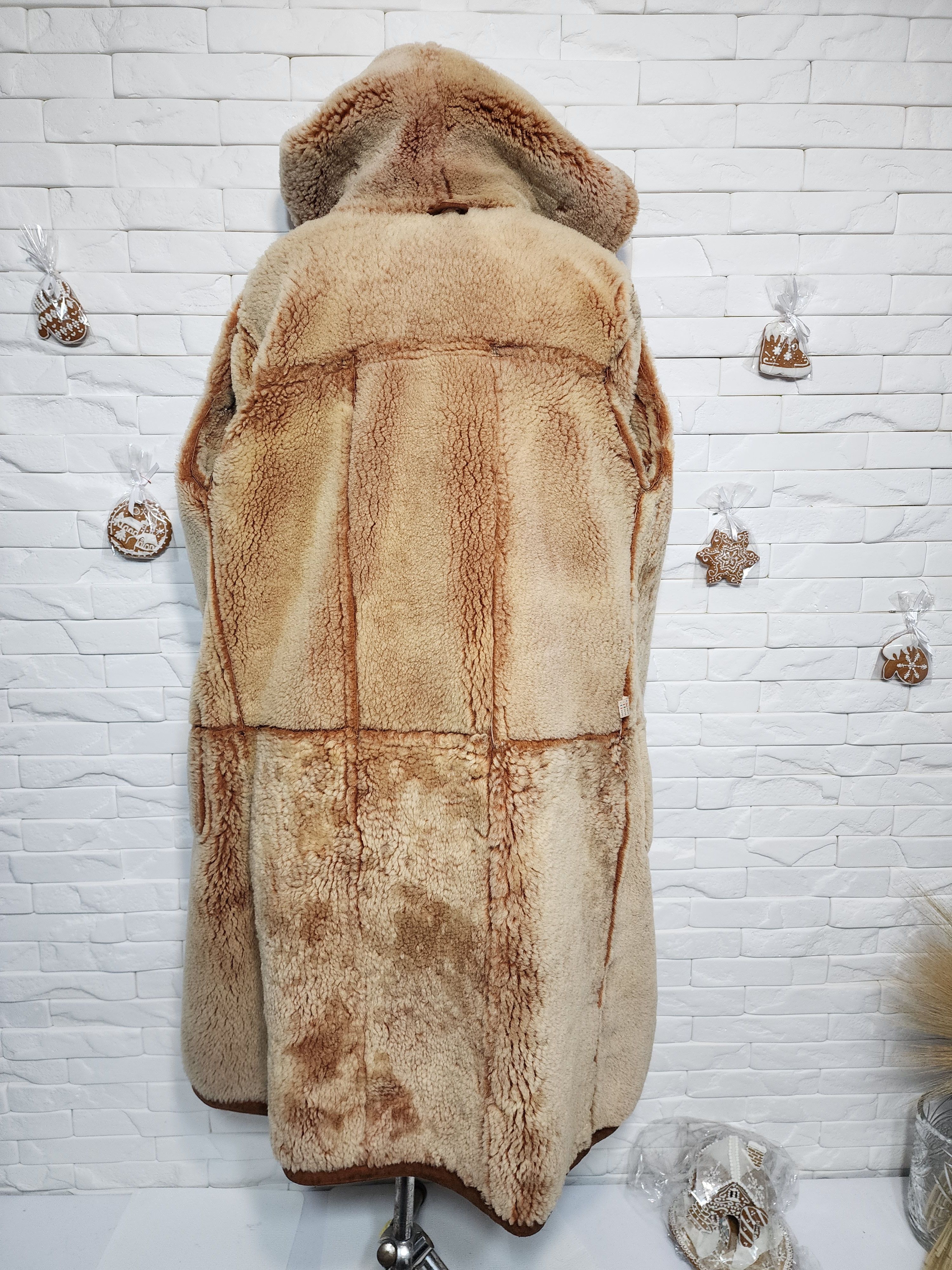 Furla Brown Sheepskin Coat: Women's Warm Fur Hooded Coat Size XL / US 12-14 / IT 48-50 - 7 Thumbnail