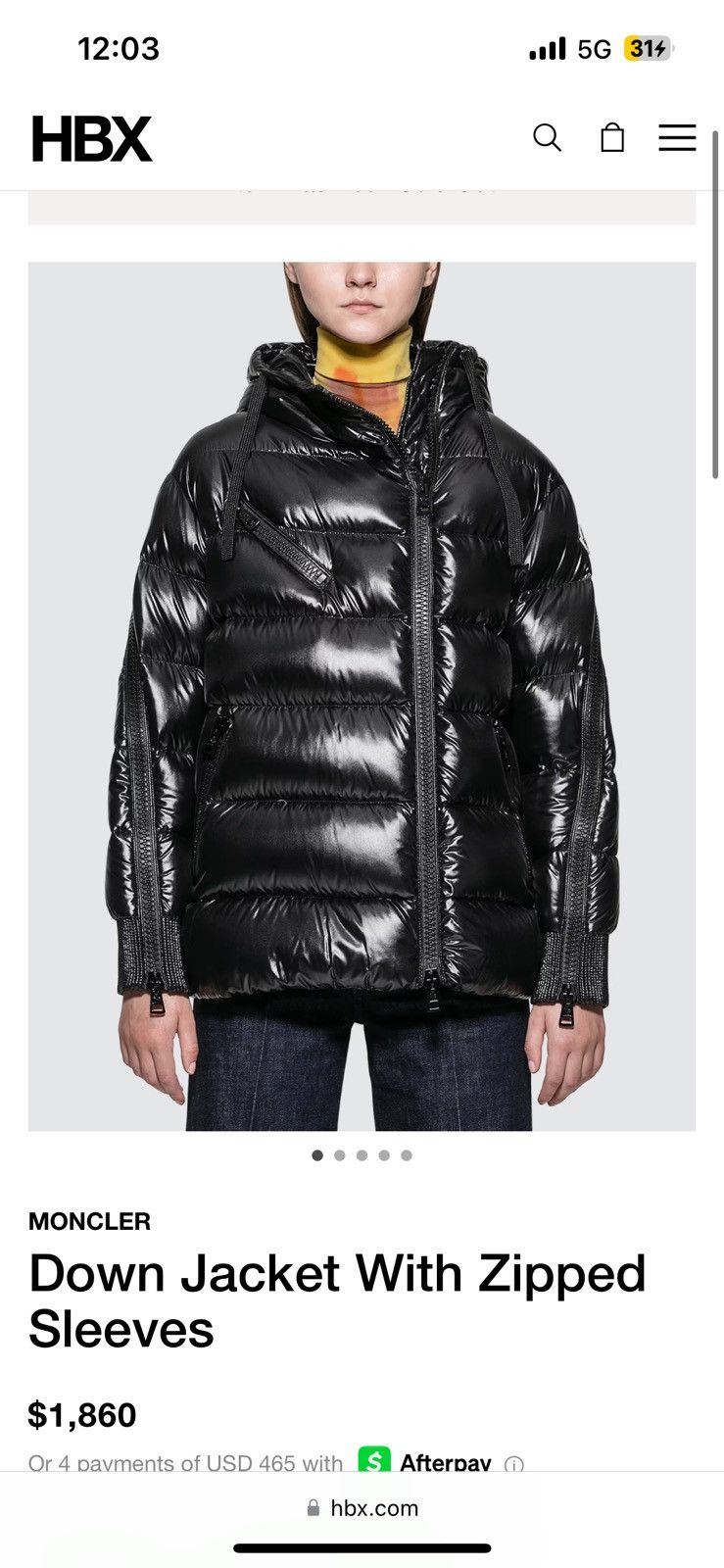 Moncler MSRP: $1.8k Sleeve Zip Goose Puffer Jacket Size US S / EU 44-46 / 1 - 14 Thumbnail