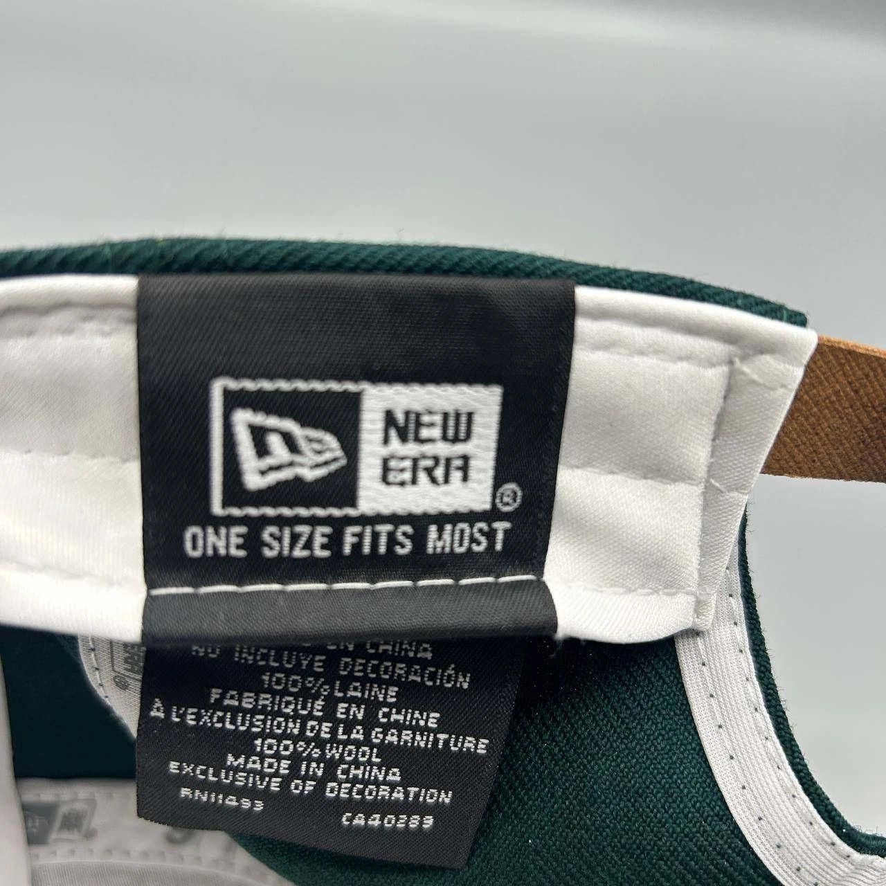 New Era Oakland Athletics Hat Men Retro Crown MLB Strap Back Wool Size ONE SIZE - 6 Thumbnail