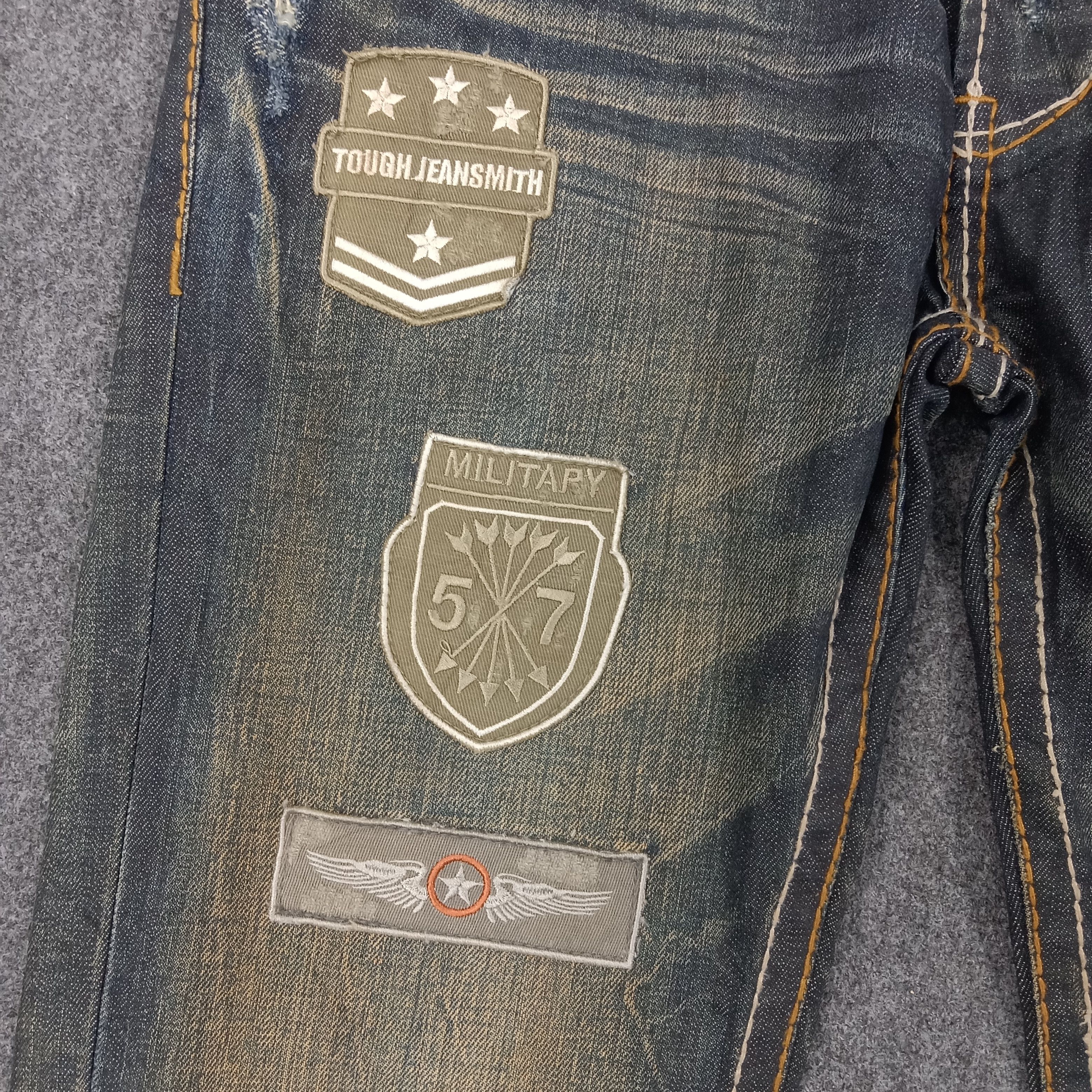 Vintage Tough Jeansmith Street Military Style DenimJeans C258N18 Size US 32 / EU 48 - 6 Thumbnail