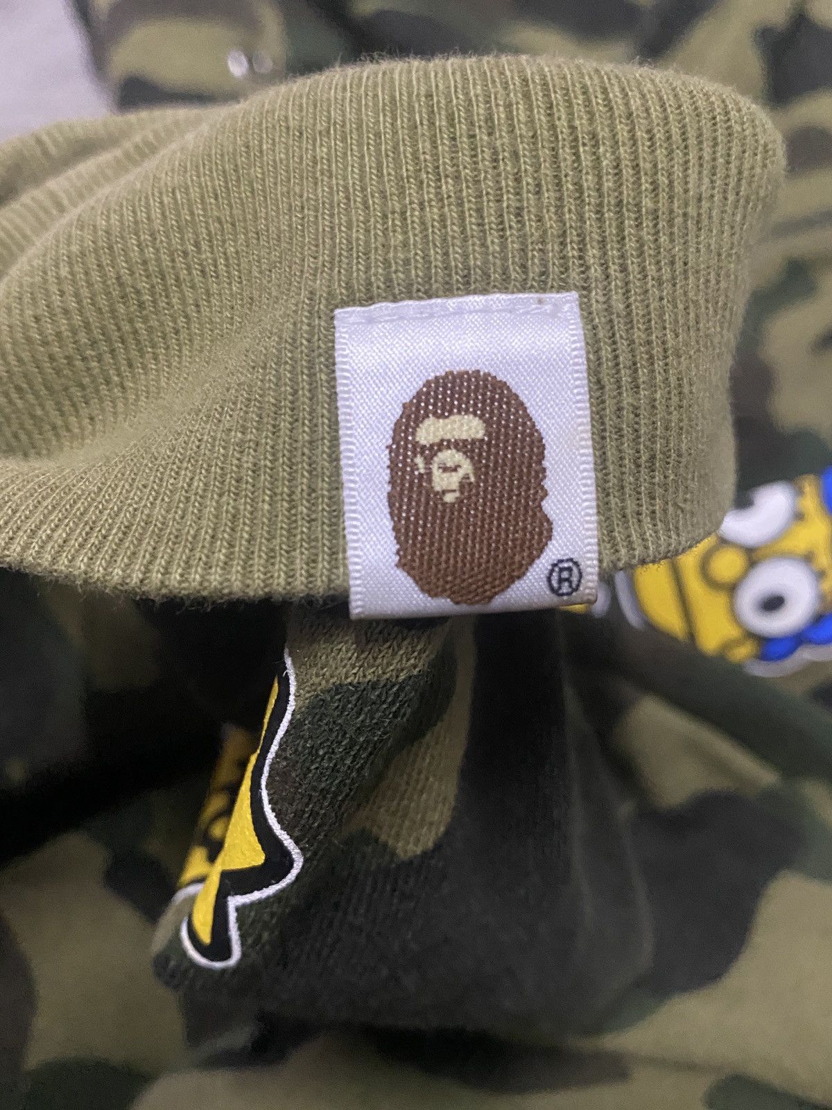 Bape RARE - BAPE X THE SIMPSONES GREEN CAMO FULL ZIP HOODIE Size US XL / EU 56 / 4 - 15 Thumbnail
