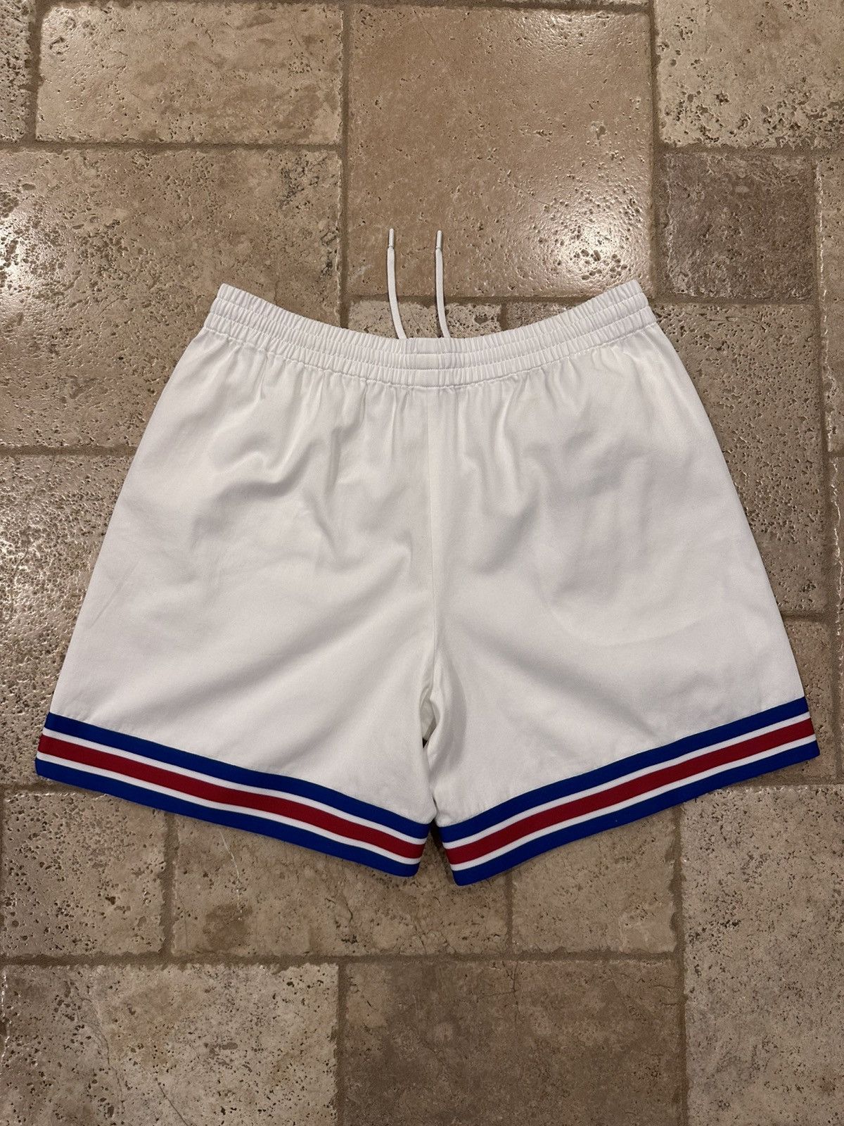 Louis Vuitton Louis Vuitton x NBA x Virgil Embroidered White Shorts Size US 36 / EU 52 - 5 Thumbnail