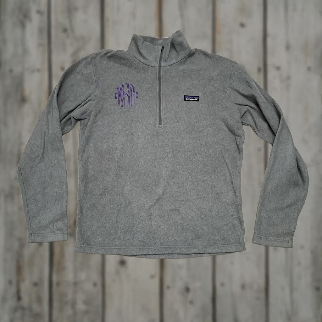 Patagonia Patagonia Synchilla Mens Small Pullover Gray Fleece 1/4 Zip Logo Jacket Size US S / EU 44-46 / 1 - 1 Thumbnail