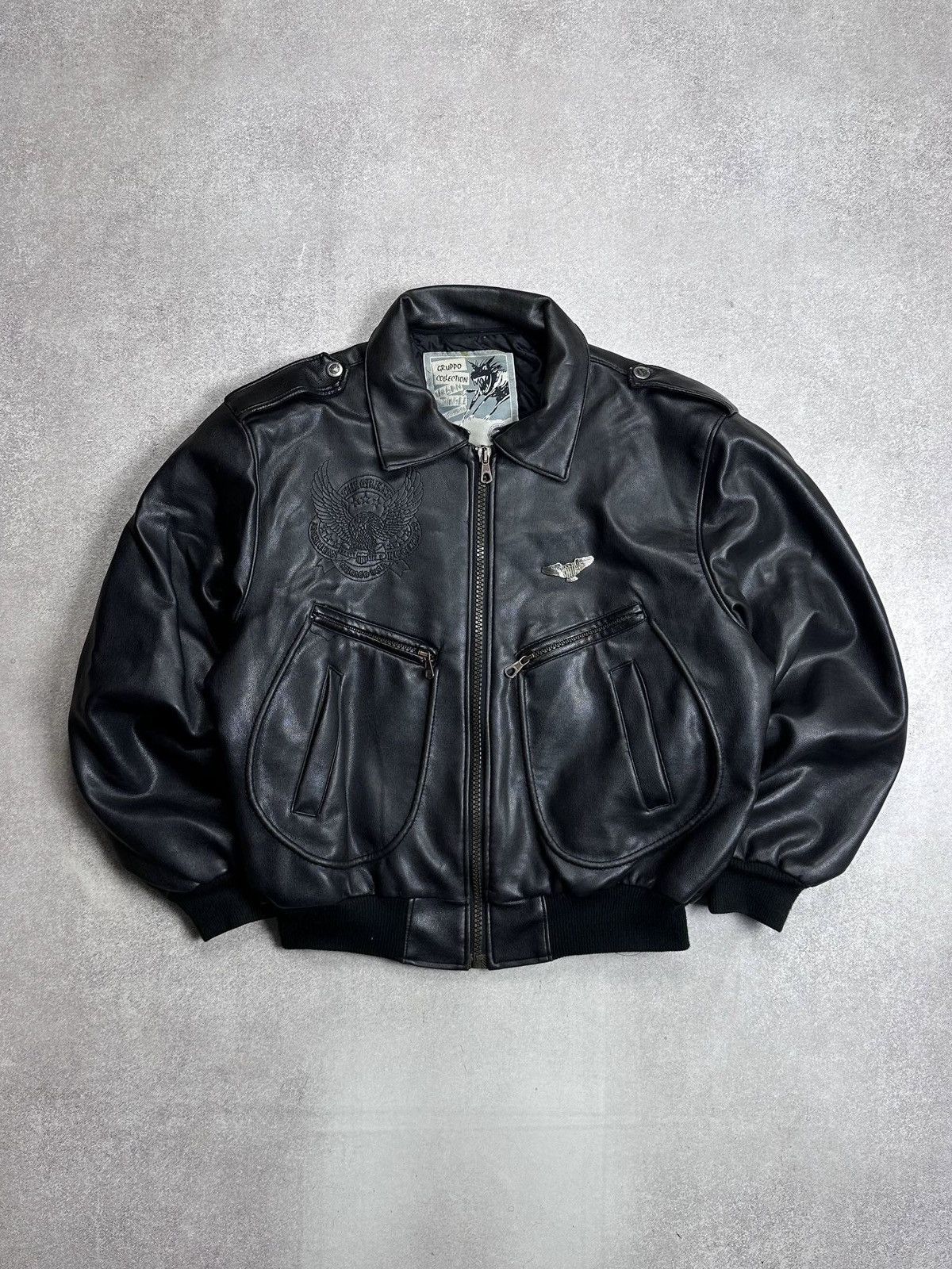 Vintage Vintage Flyiers Avirex Style Made In Italy Bomber Jacket XL Size US XL / EU 56 / 4 - 1 Thumbnail