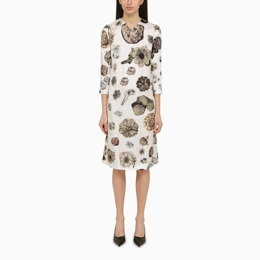 o1d2blof0824 Flower Print Dress in Multicolor