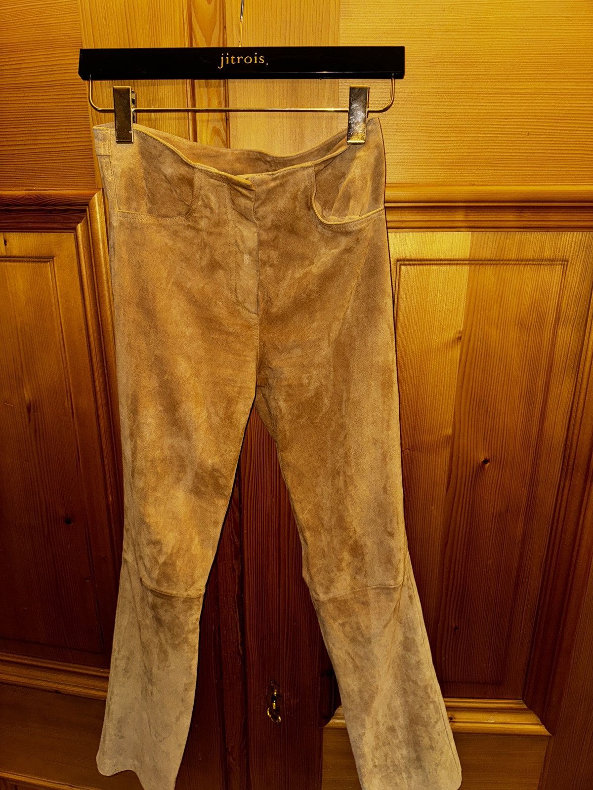 Jitrois Jitrois Vintage Suede Pants Size 26" / US 2 / IT 38 - 1 Thumbnail
