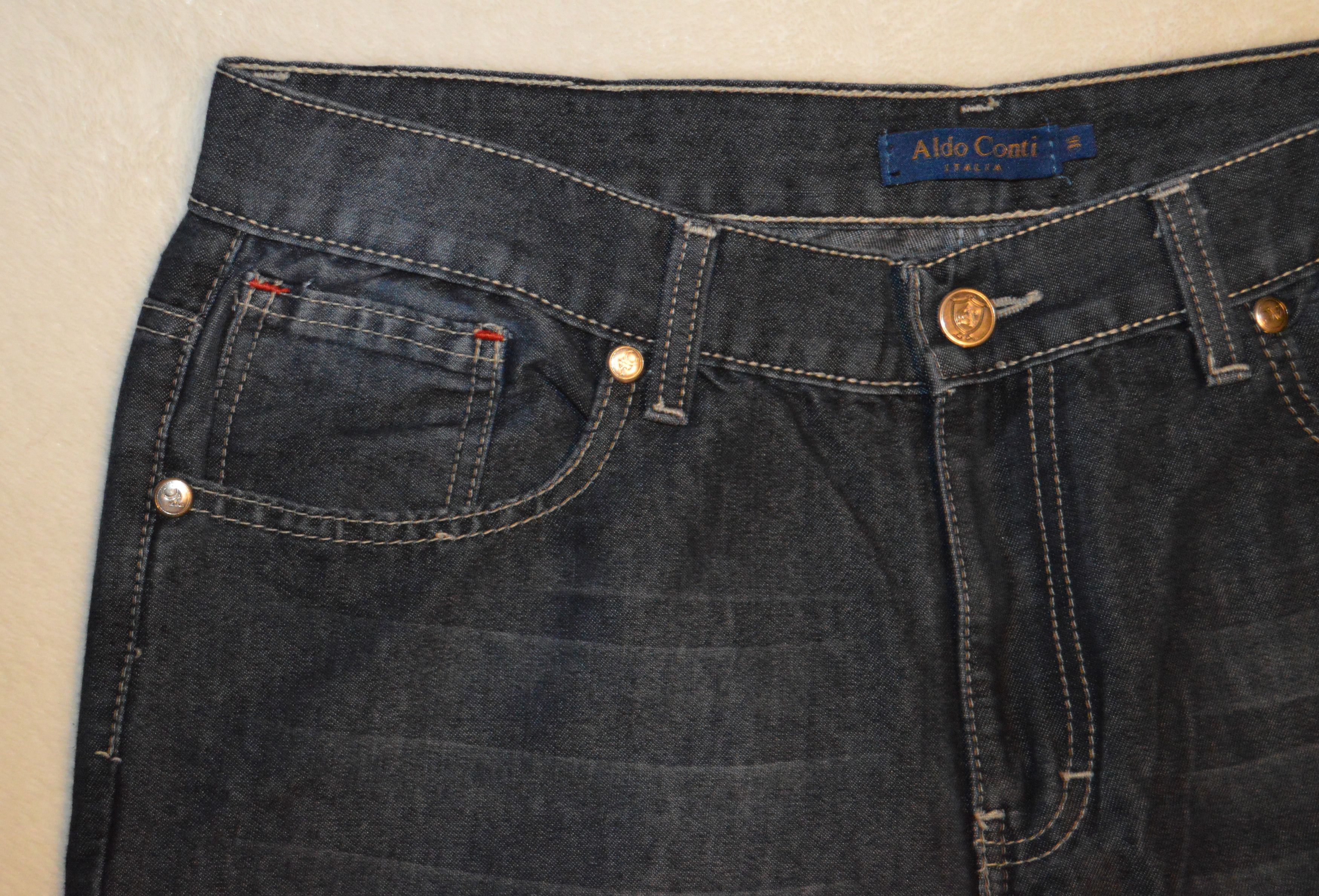 Other Aldo Conti Italia Soft Indigo Denim Jeans Size 36 Size US 36 / EU 52 - 6 Thumbnail