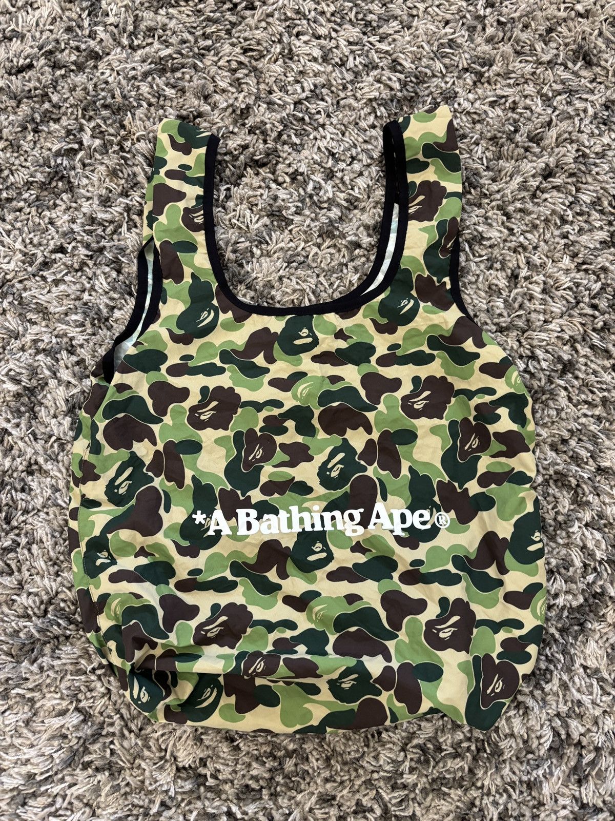 Bape A Bathing Ape ABC Camo Utility Eco Bag (GREEN) Size ONE SIZE - 1 Thumbnail