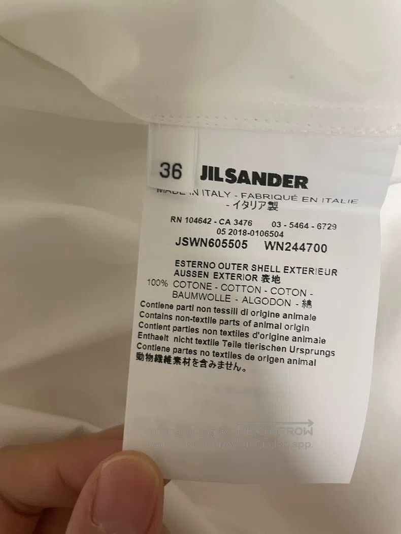 Jil Sander Jil Sander size 36 White Classic Shirt Size S / US 4 / IT 40 - 4 Thumbnail
