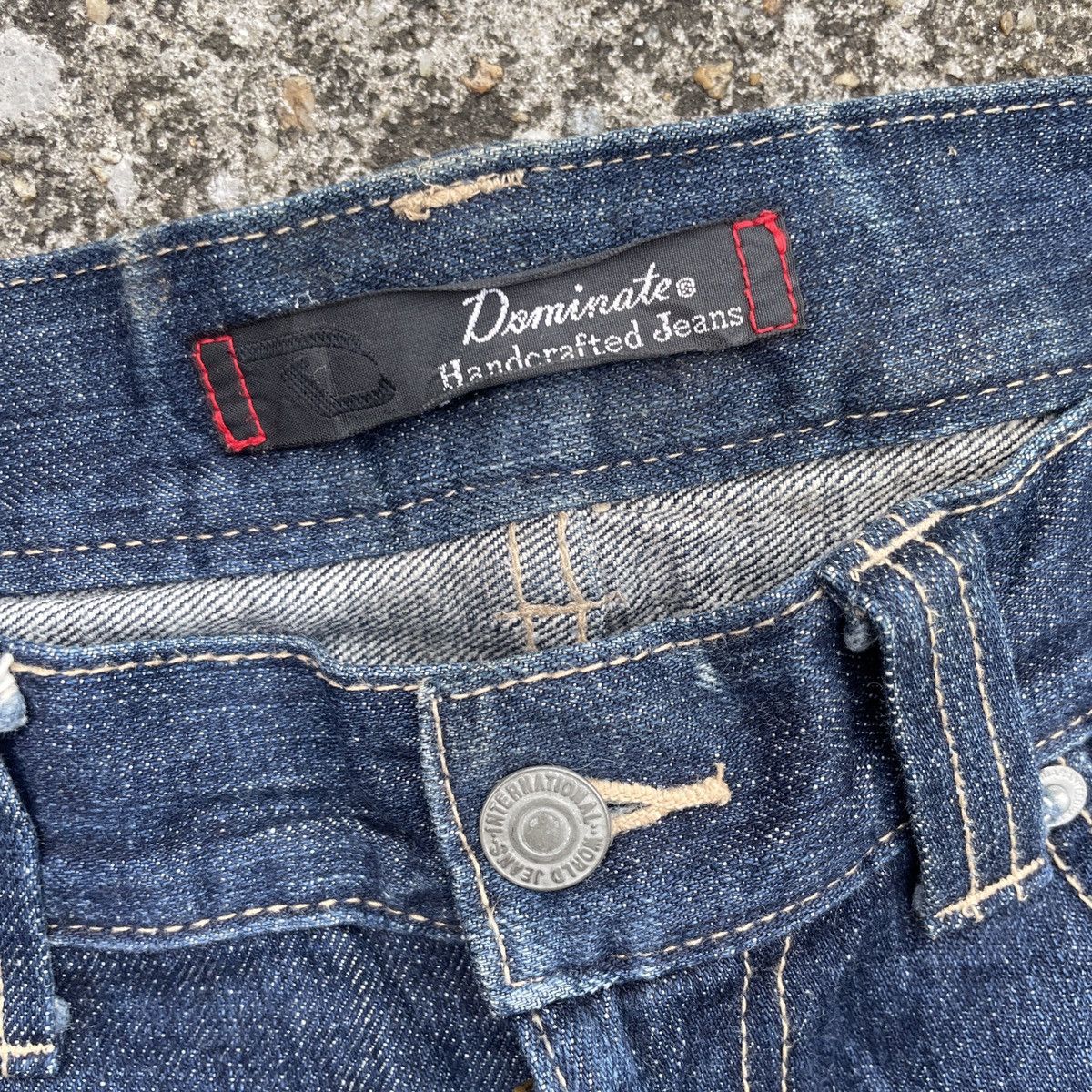 Japanese Brand Vintage Dominate Handcrafted Buckle Denim Size US 34 / EU 50 - 5 Thumbnail