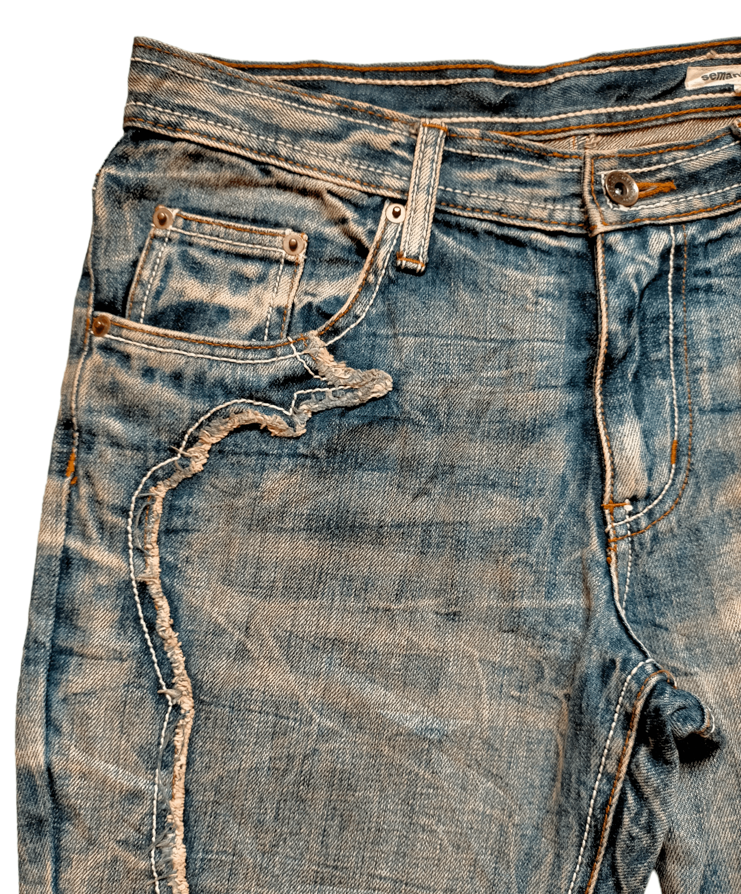 Hysteric Glamour Flare Jeans Semantic Design Acid Wash Boot cut Denim Size US 30 / EU 46 - 4 Thumbnail
