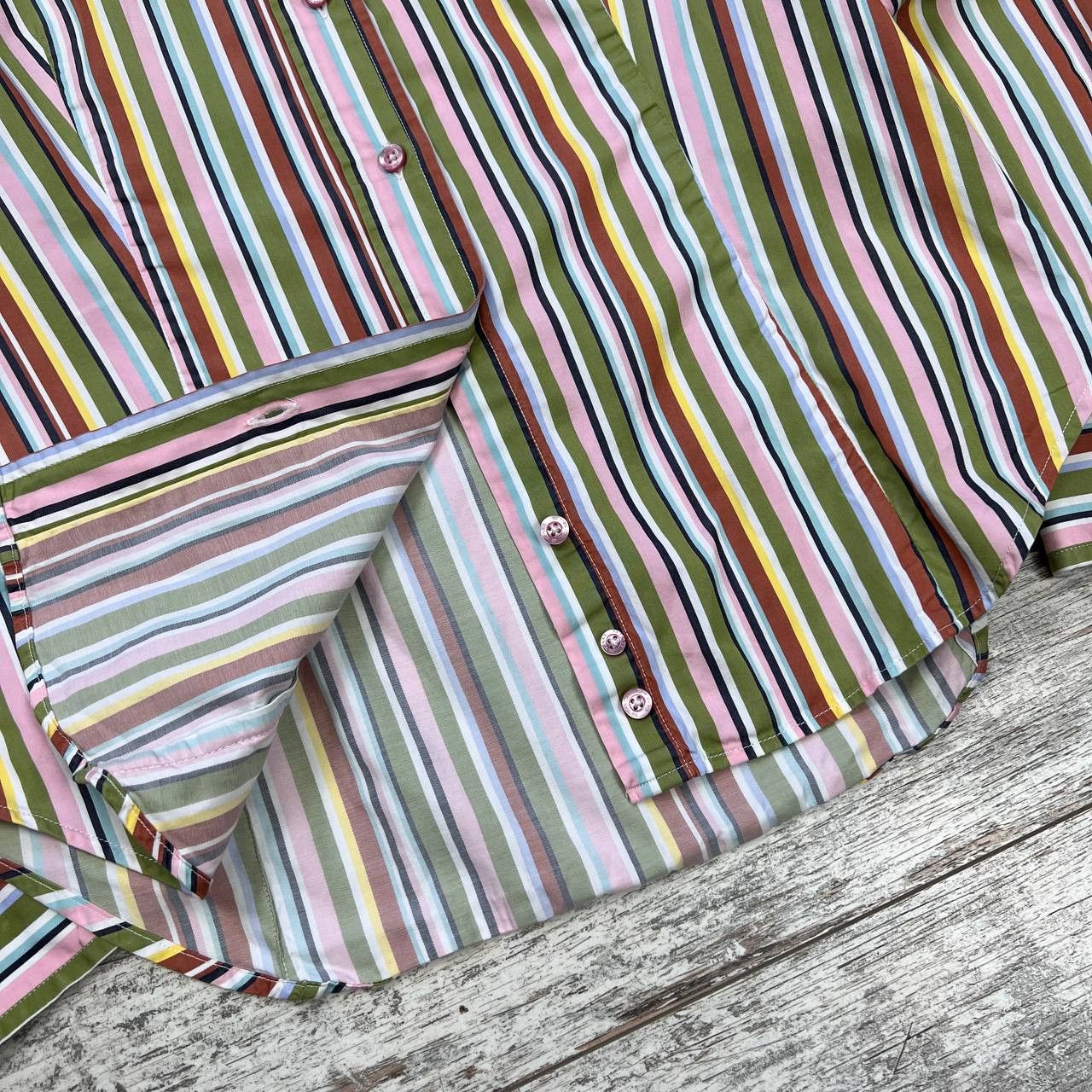 Etro ETRO MILANO Multicolor Stripe Long Sleeve Blouse Shirt Size M / US 6-8 / IT 42-44 - 6 Thumbnail