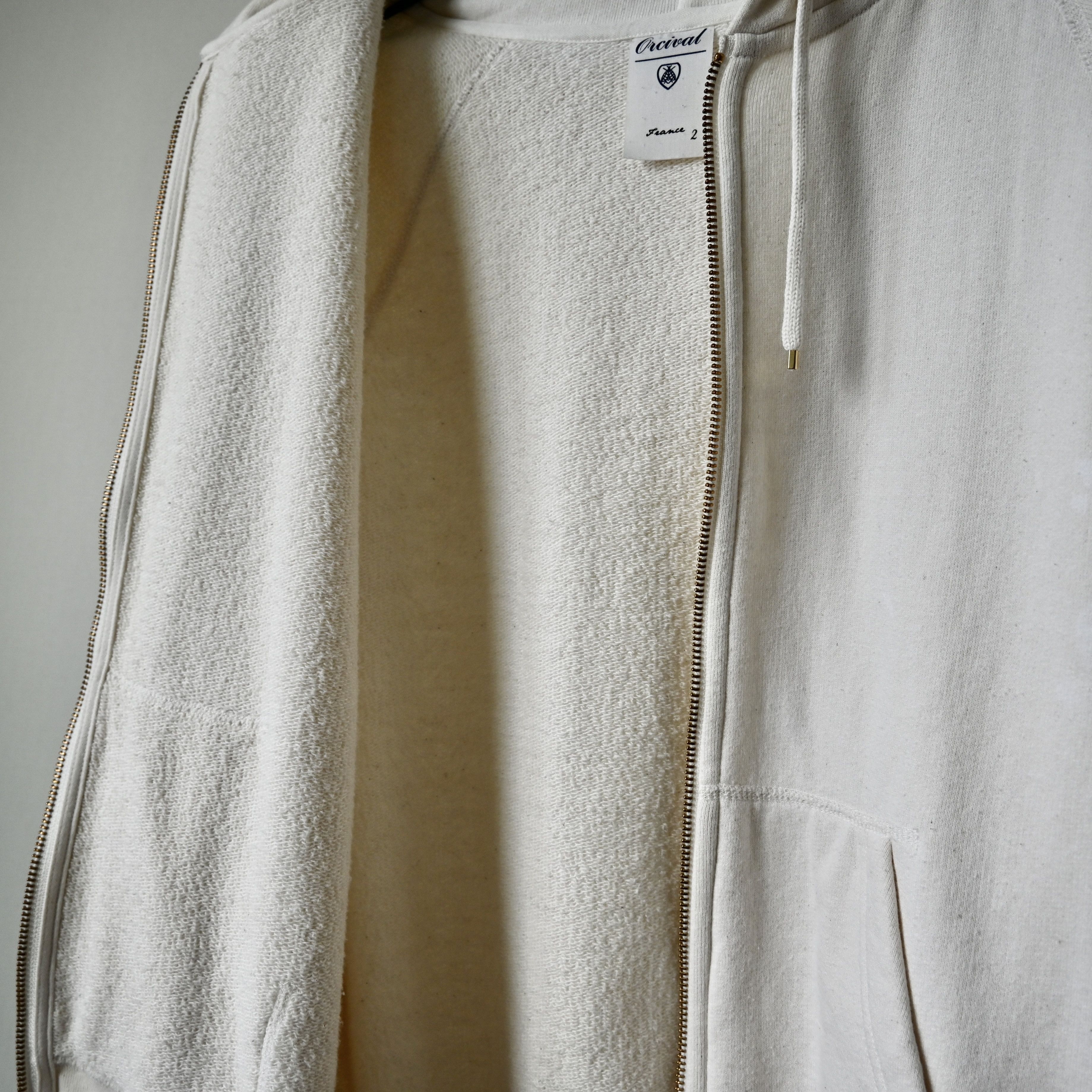 Orcival ORCIVAL loopwheeled ecru cotton zip-up hoodie Size S / US 4 / IT 40 - 11 Thumbnail