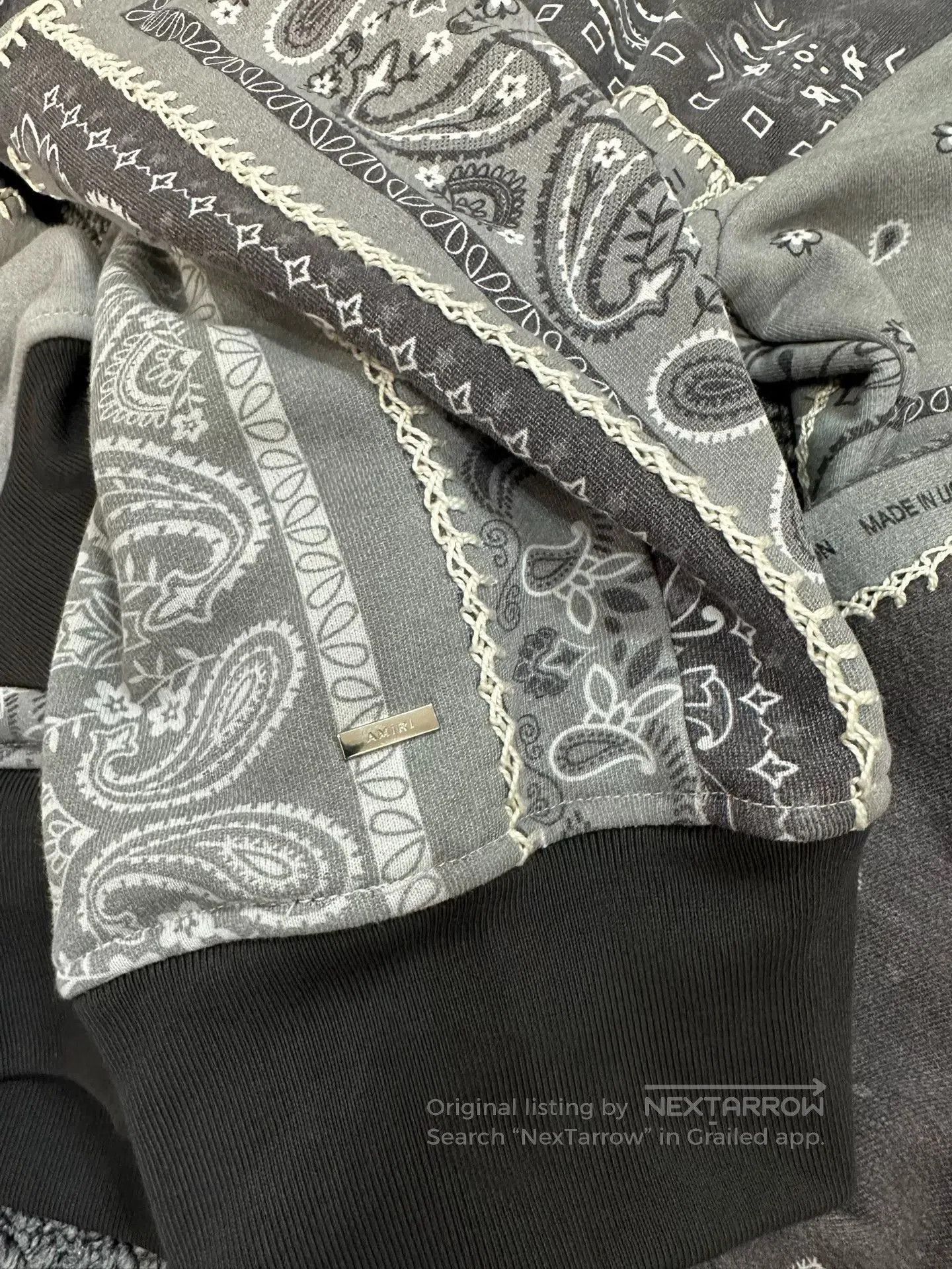 Amiri Amiri Paisley Patchwork Hoodie. Size US S / EU 44-46 / 1 - 4 Thumbnail