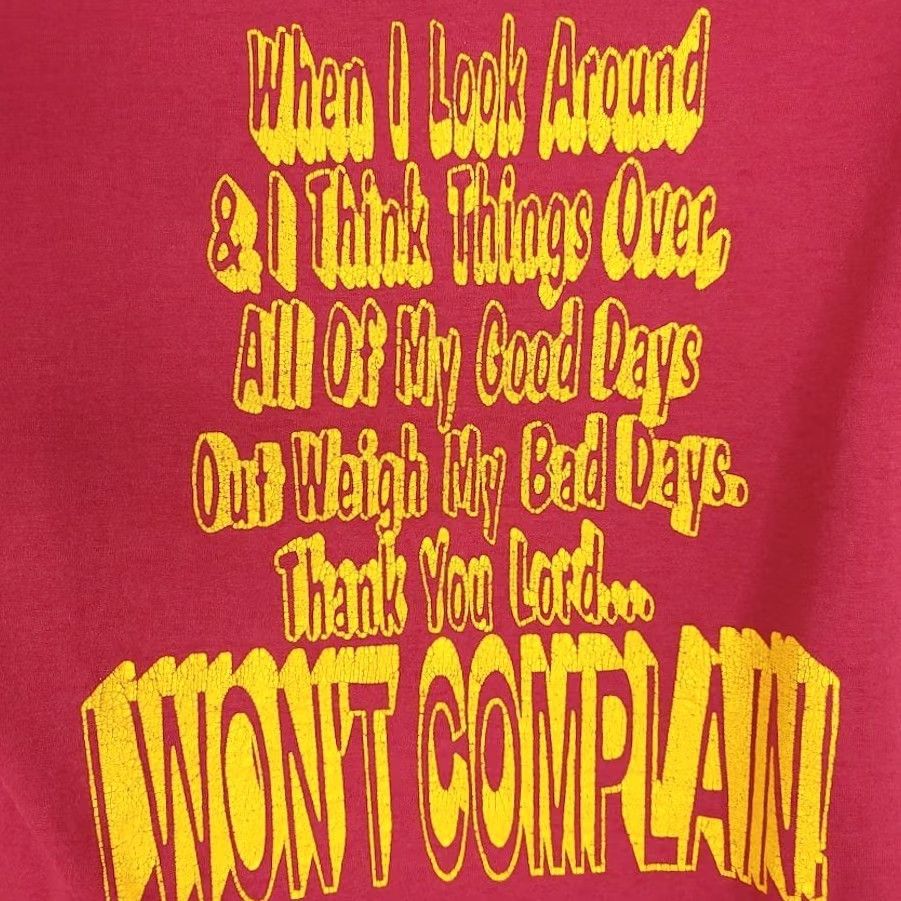 Fruit Of The Loom VINTAGE Fruit of the Loom Christian T Shirt Mens Large 90s God Has Been So Good Made In USA Red Cotton Blend Short Sleeve Crew Neck Size US L / EU 52-54 / 3 - 5 Thumbnail