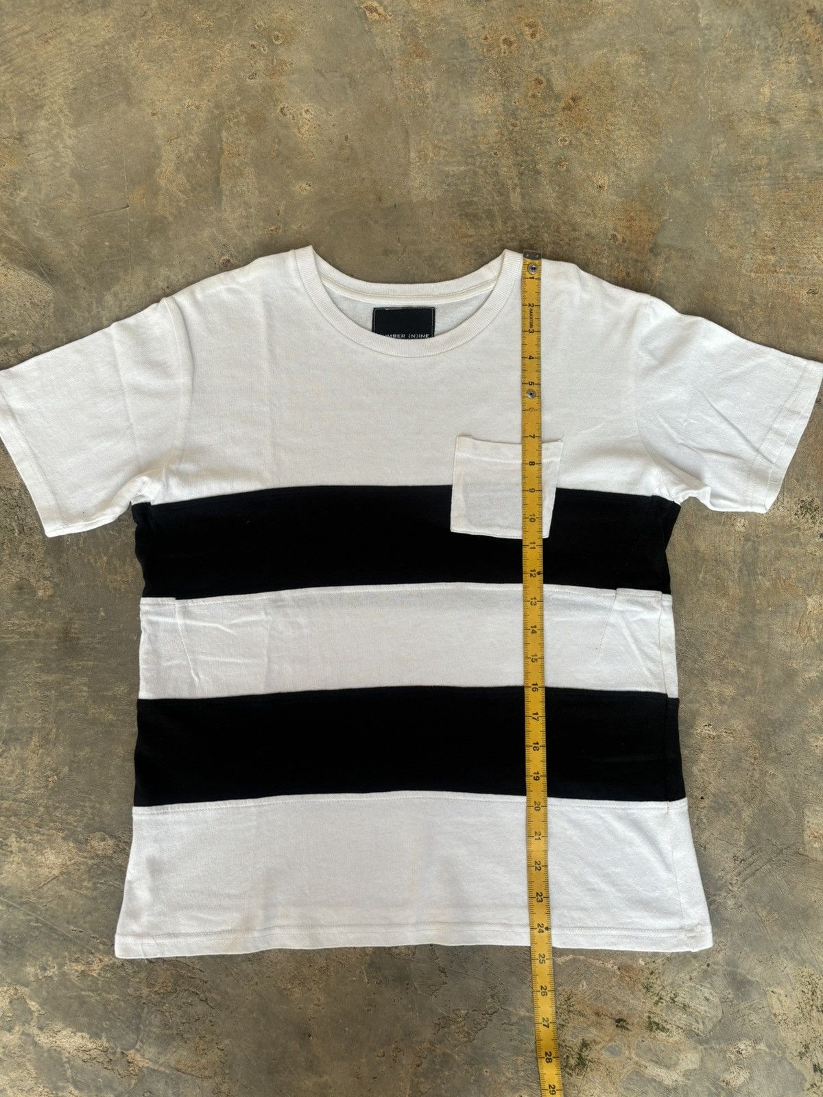 Number (N)ine Number (N)ine Pocket Stripe Tshirt Size US M / EU 48-50 / 2 - 9 Thumbnail