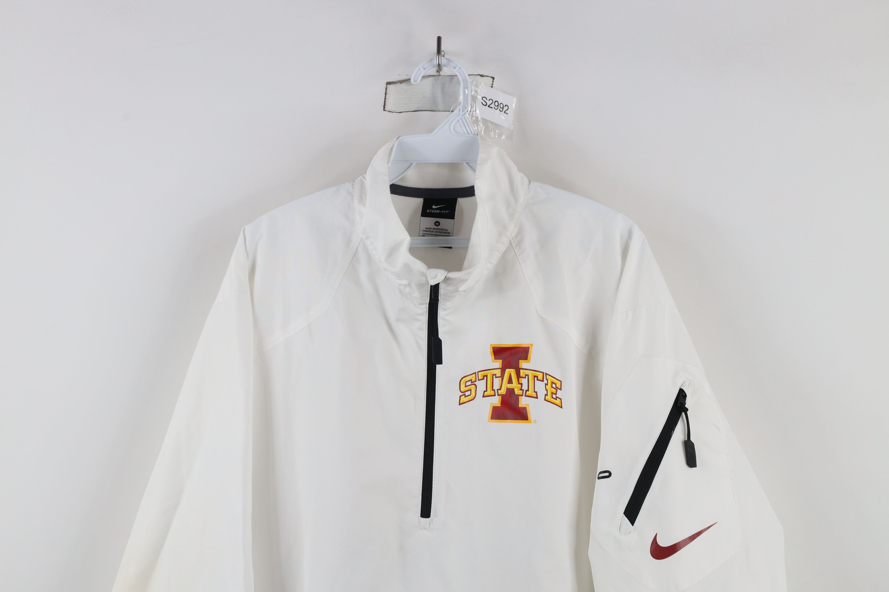 Nike × Vintage Nike Fit Iowa State University Half Zip Pullover Rain Jacket Size US M / EU 48-50 / 2 - 2 Thumbnail