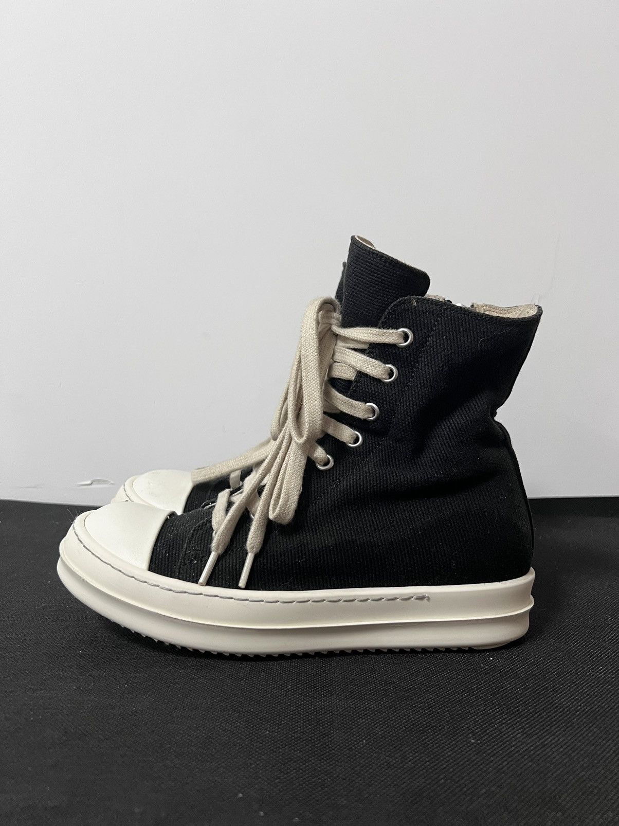 Rick Owens Drkshdw Rick owens drkshdw ramones high top sneakers sz35 Size US 5 / IT 35 - 2 Thumbnail