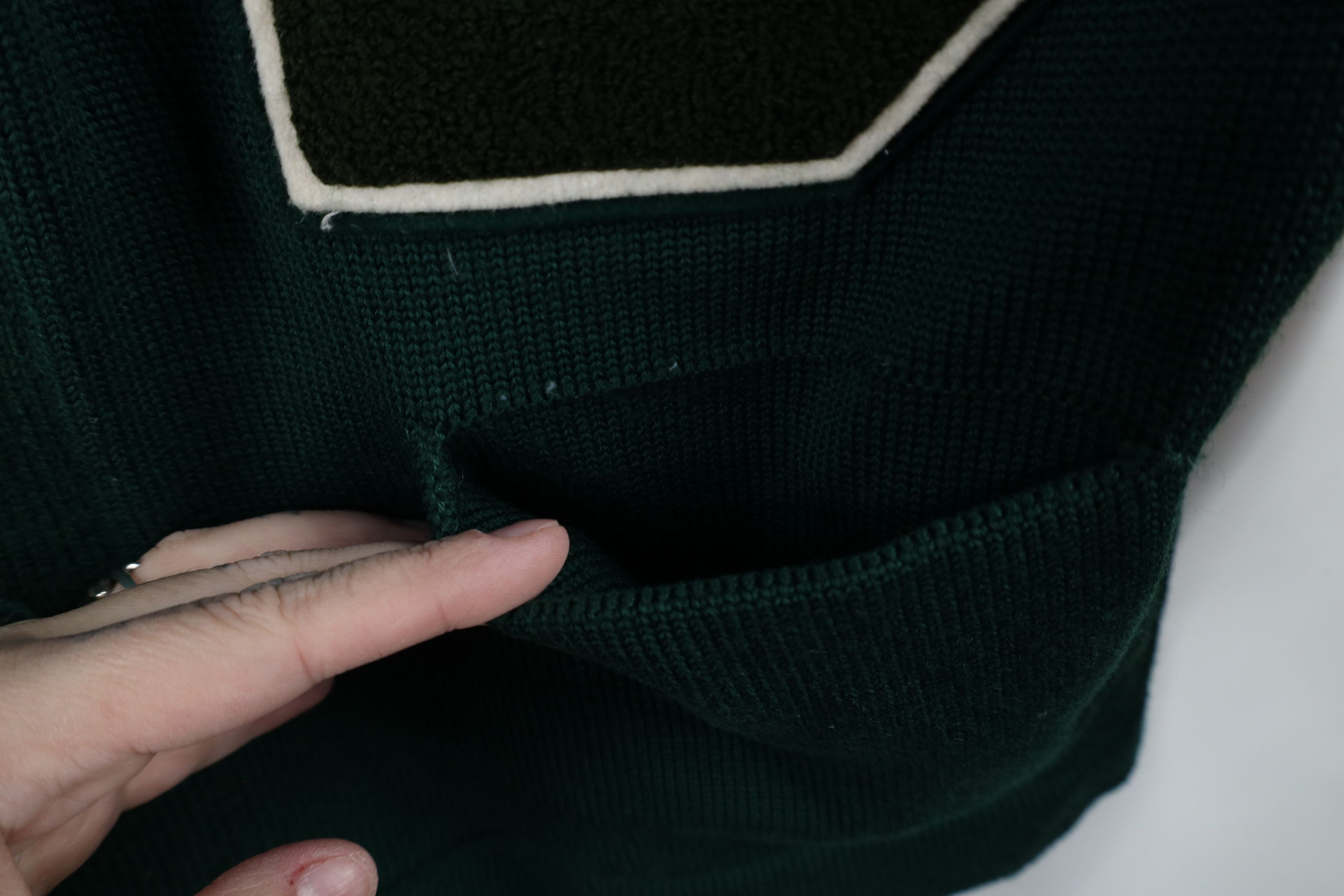 Vintage Vintage 90s Streetwear Varsity Letterman Cardigan Sweater Size US L / EU 52-54 / 3 - 5 Thumbnail