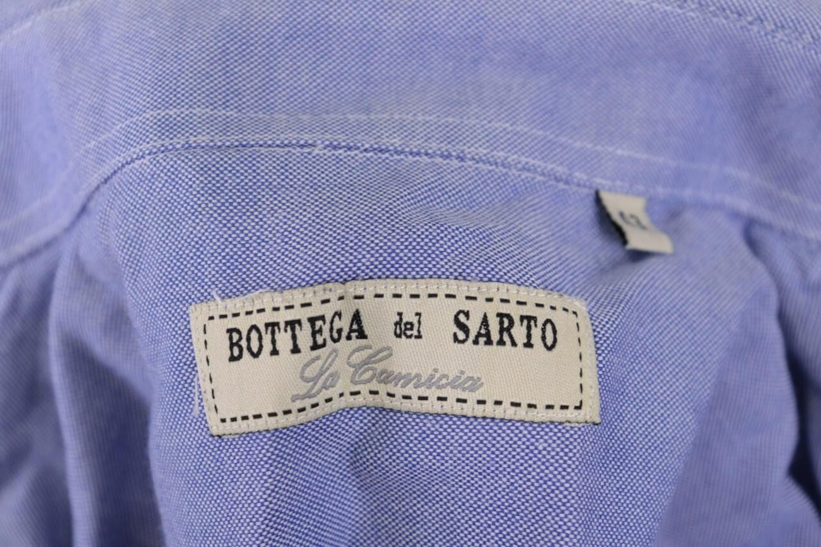 Designer Bottega del Sarto La Camicia Blue Button Down Shirt Size 43 Size US M / EU 48-50 / 2 - 12 Thumbnail