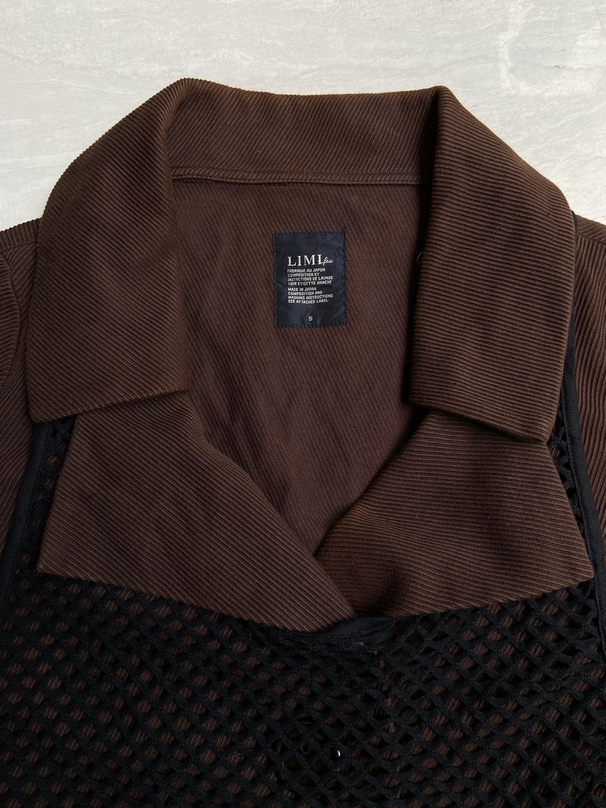 Yohji Yamamoto LIMI FEU Brown Blazer Vest Size US S / EU 44-46 / 1 - 10 Thumbnail