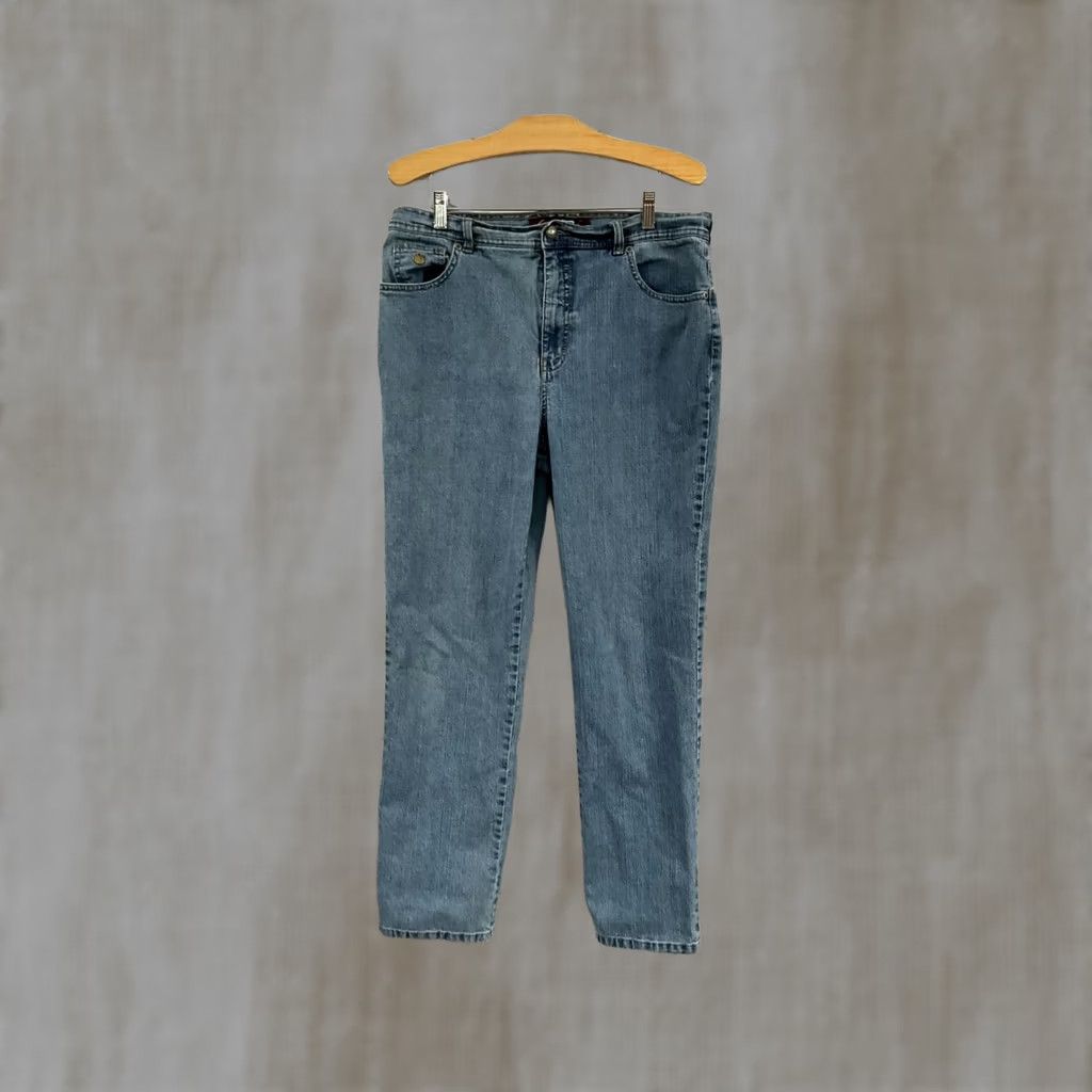 Gloria Vanderbilt Gloria Vanderbilt Jeans Denim Jeans Women's Blue 12 Regular 29 in Inseam Casual Button Accents Size 24" / US 00 / IT 34 - 1 Thumbnail